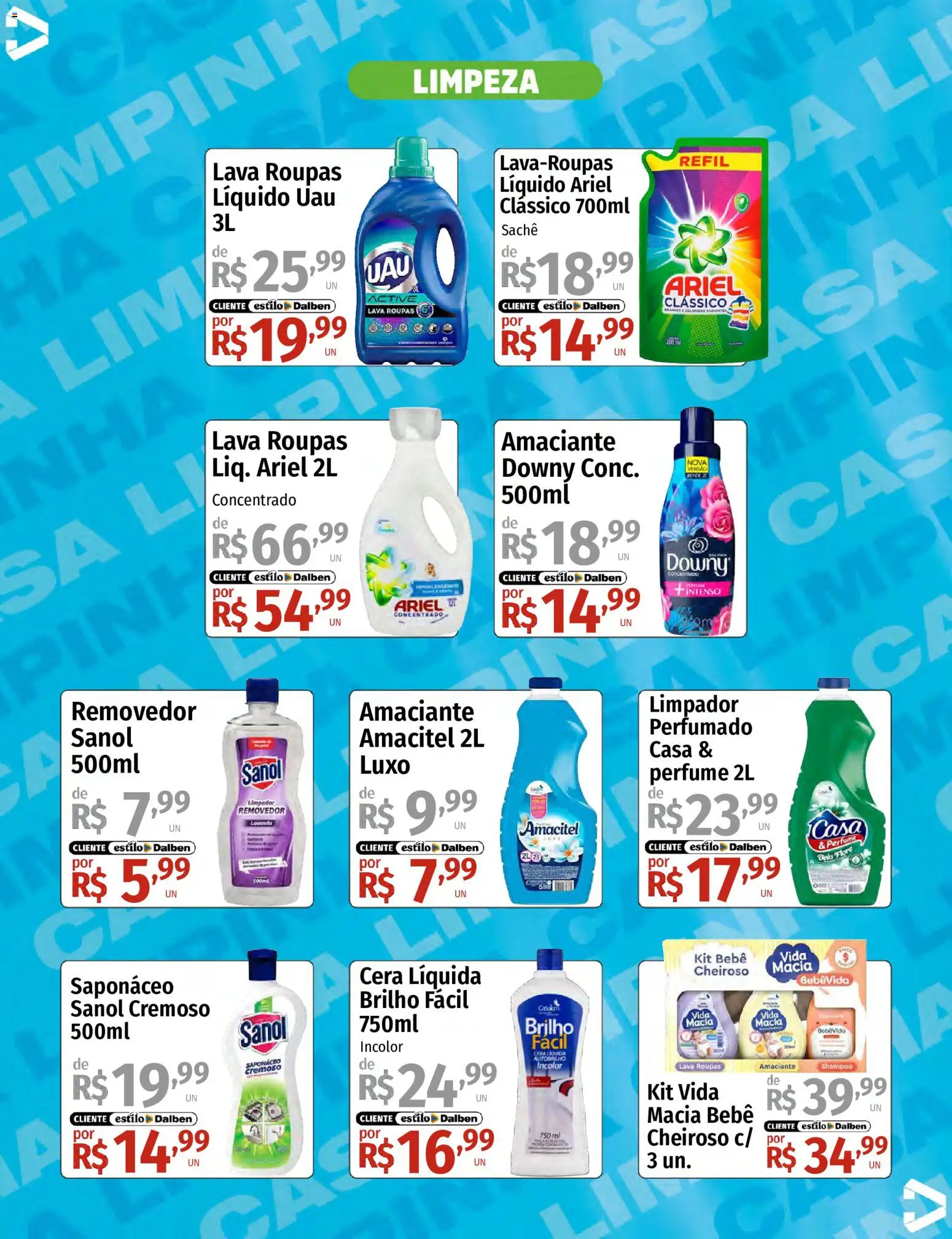 Supermercado Dalben Folheto - válido de 18.05.2026 | Página: 2 | Produtos: Shampoo, Roupas, Cera, Amaciante