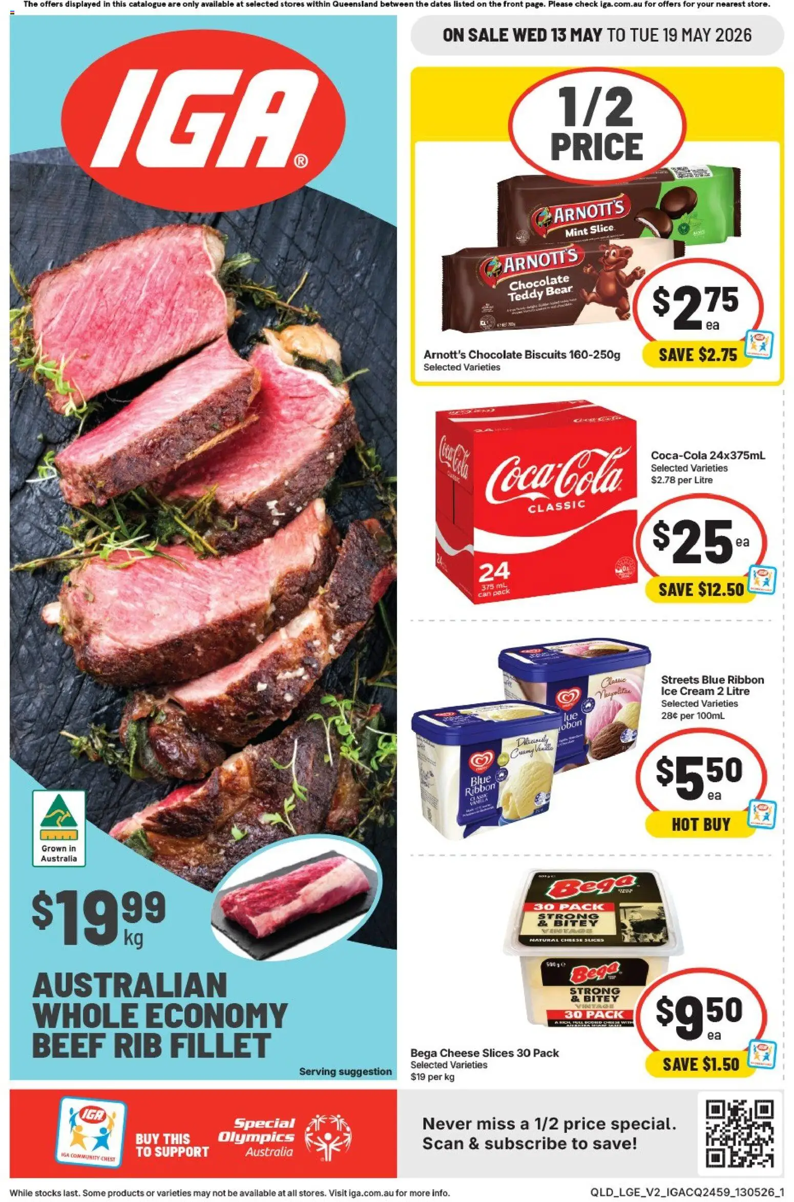 IGA catalogue - valid from 13.05.2026 | Page: 3 | Products: Chocolate, Cream, Biscuits, Ice cream