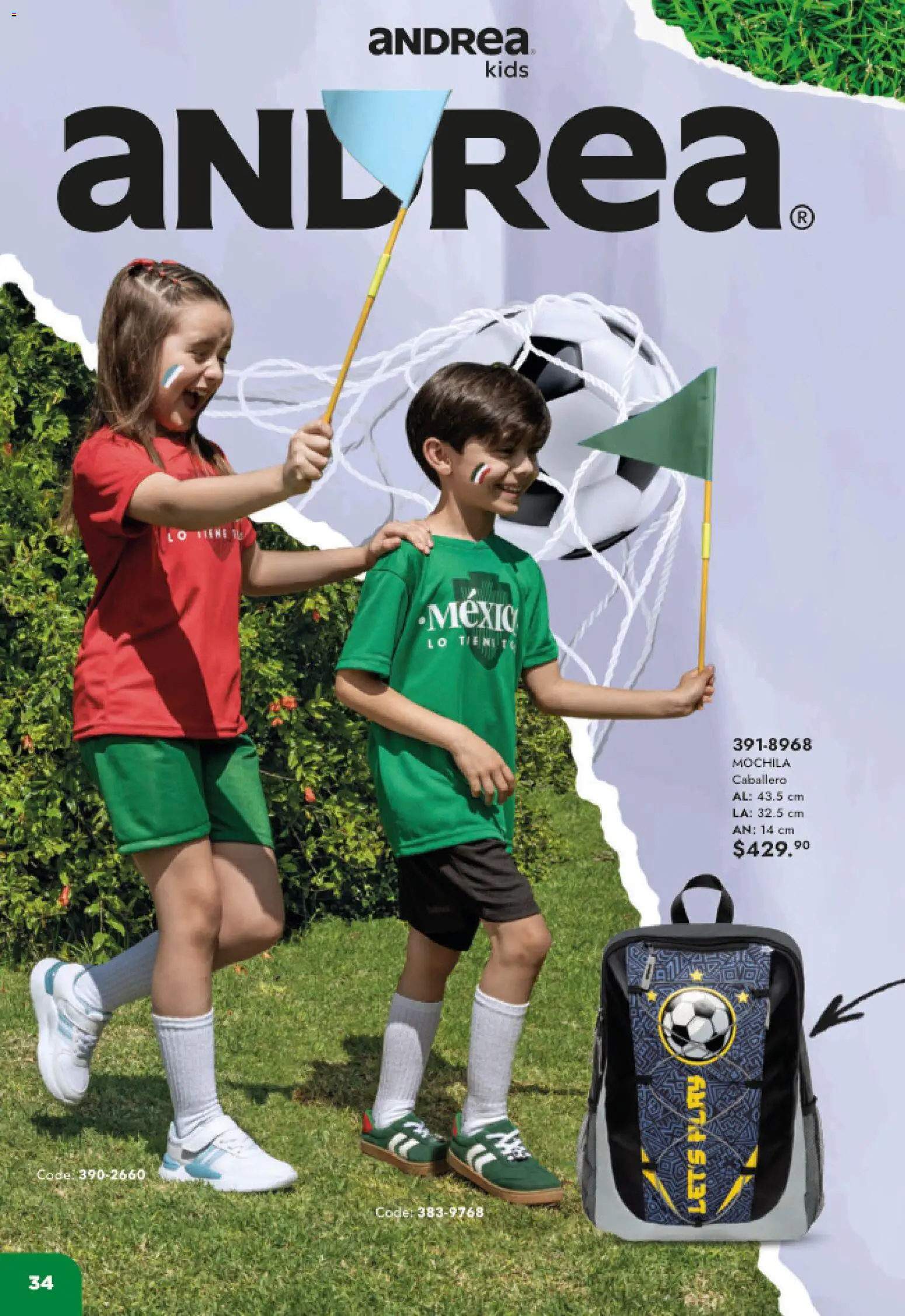 Nuevas ofertas de Andrea válidas en toda la República Mexicana desde el 17.05.2026. ¡Encuentra las mejores ofertas en Andrea catálogo Listos para ganar! | Página: 34 | Productos: Mochila