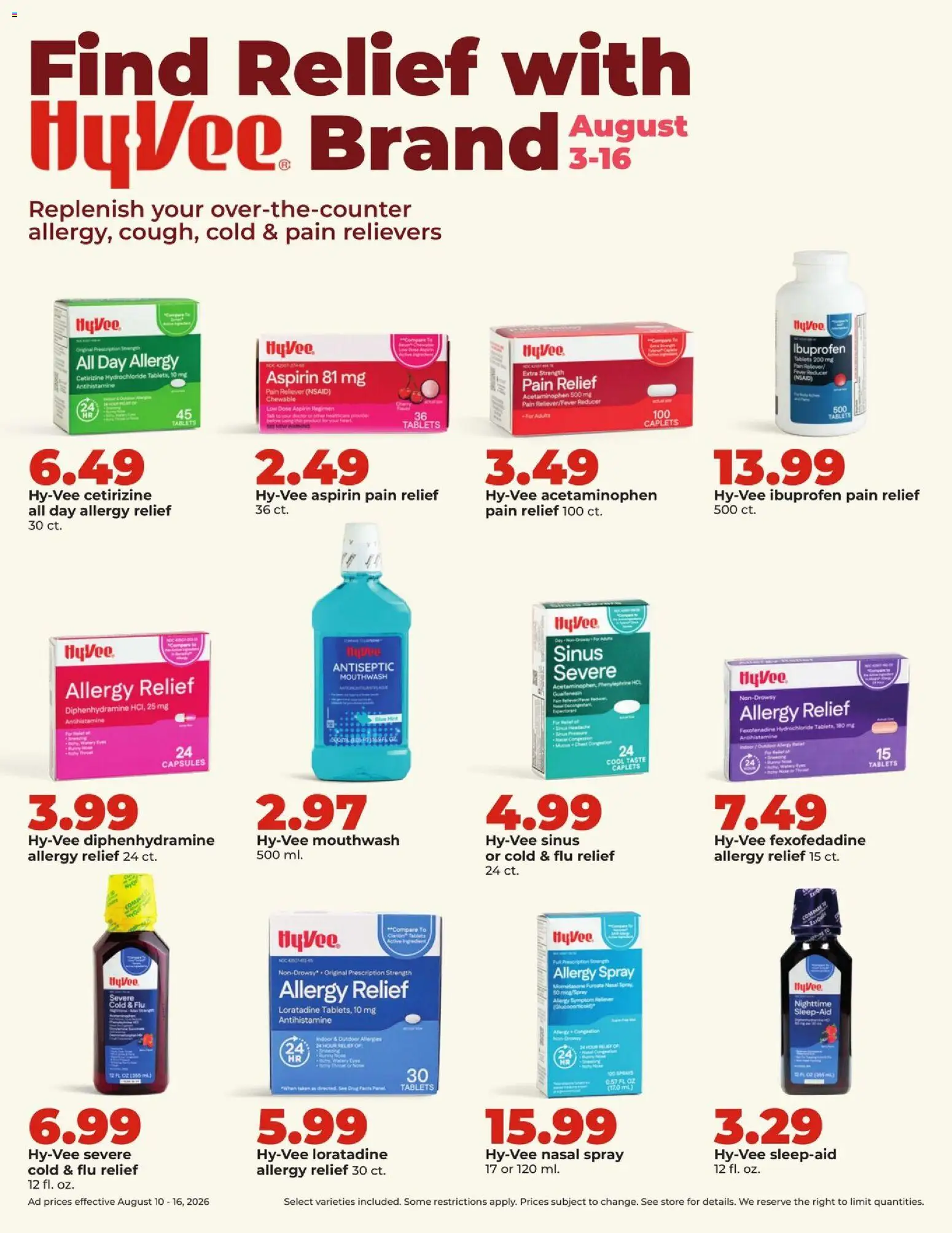 HyVee Weekly Ad - valid from 08/10/2026 | Page: 35 | Products: Mouthwash, Capsules