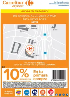 Vista previa Carrefour - Carrefour Express | Wa Sinérgico, Au Cv Oeste, A4400, Salta válido desde el 05.06.2026