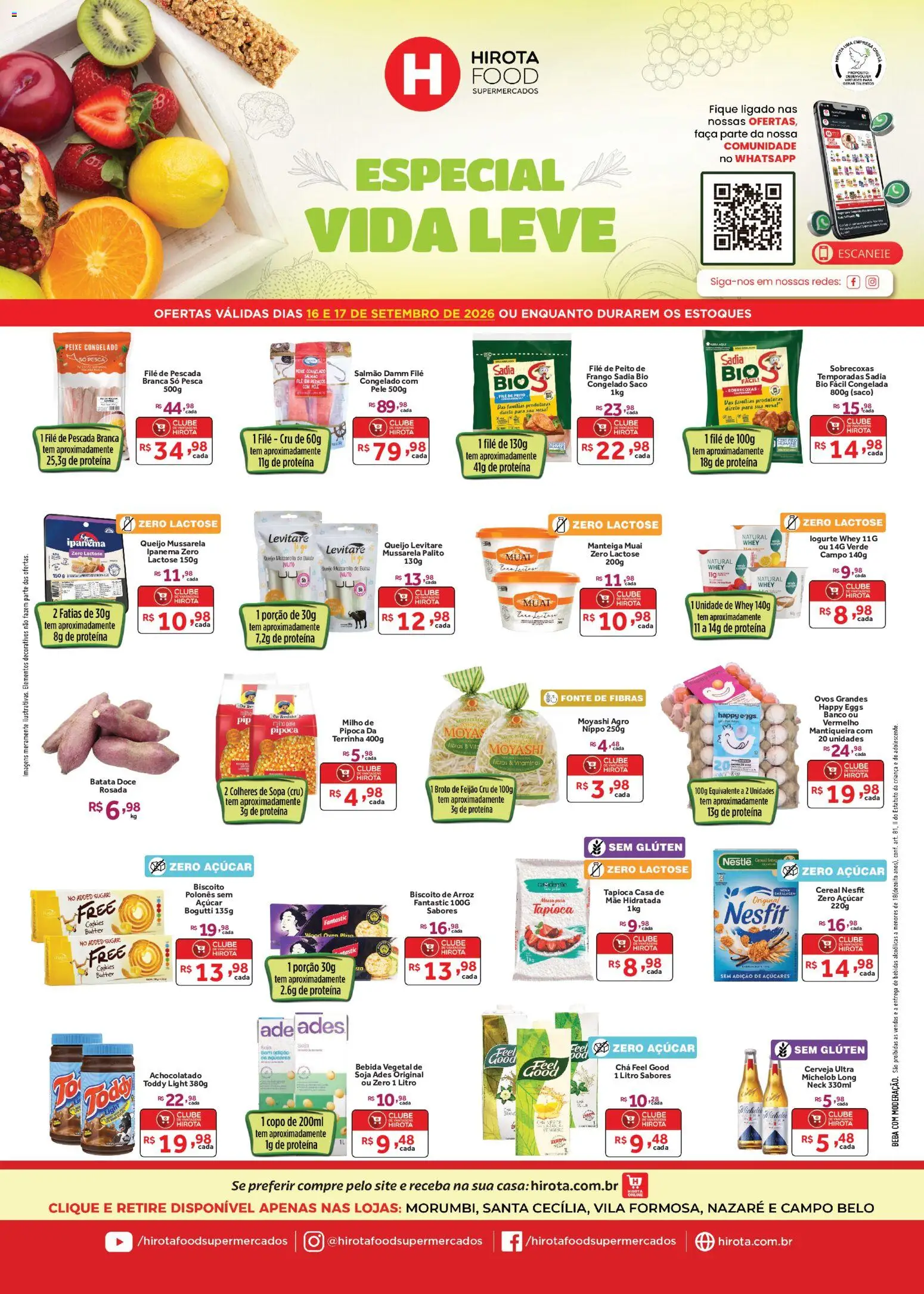 Hirota Food Folheto - válido de 16/09/2026 | Página: 1 | Produtos: Bebida, Açúcar, Batata, Soja