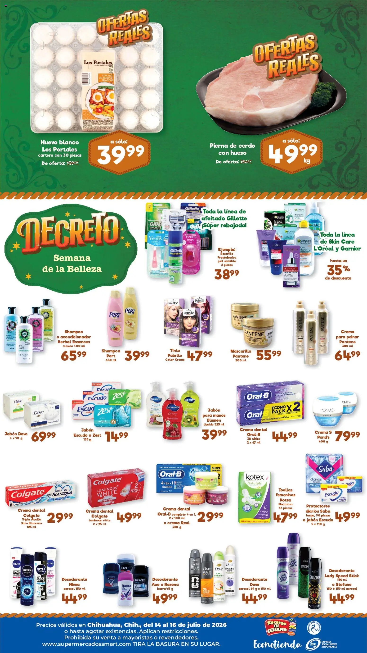 Nuevas ofertas de S-Mart válidas en toda la República Mexicana desde el 14/07/2026. ¡Encuentra las mejores ofertas en S-Mart folleto Ofertas de feria Chihuahua! | Página: 2