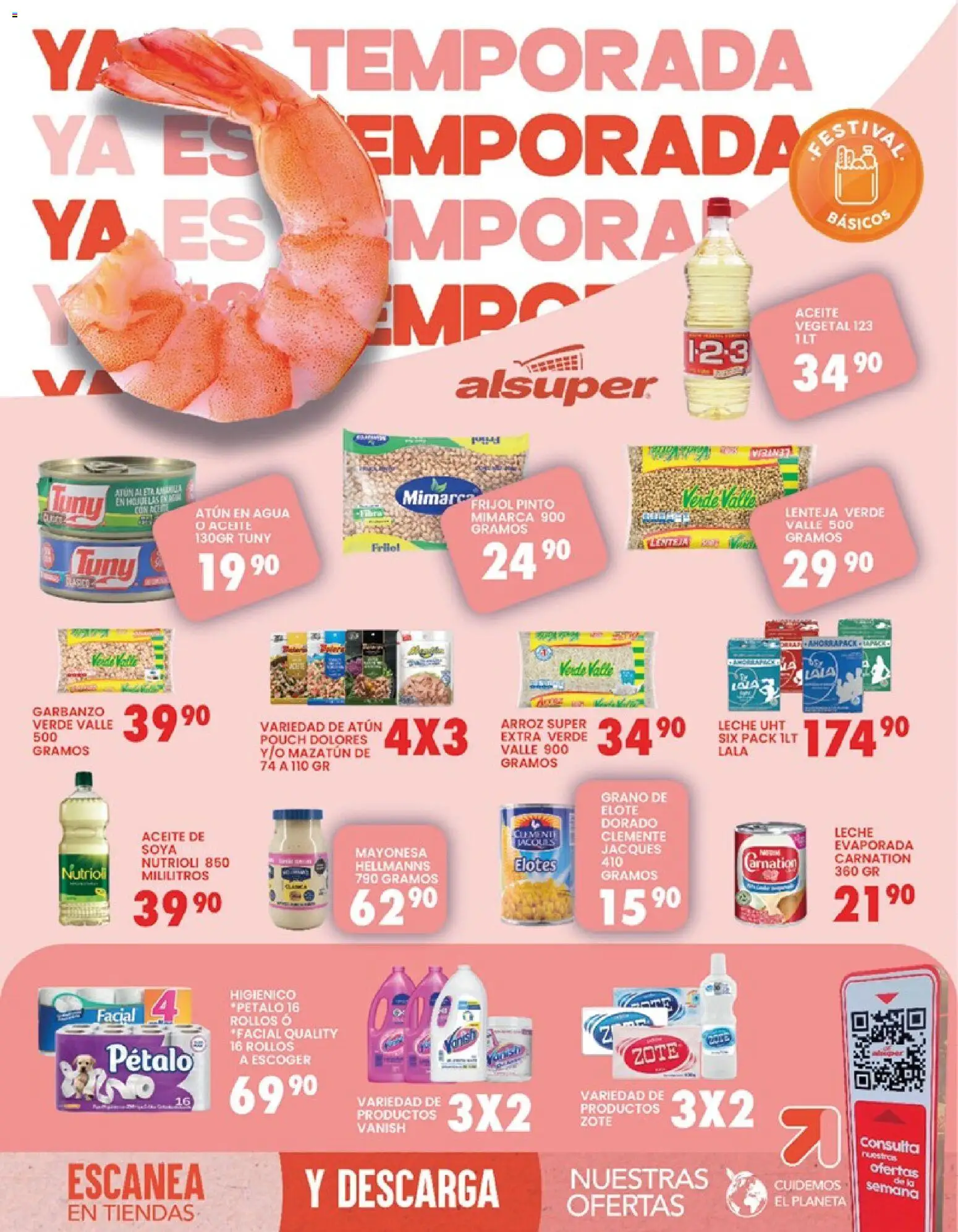 Nuevas ofertas de Alsuper válidas en toda la República Mexicana desde el 06.03.2026. ¡Encuentra las mejores ofertas en Alsuper folleto Chihuahua-Ciudad! | Página: 8 | Productos: Mayonesa, Atún, Leche, Arroz