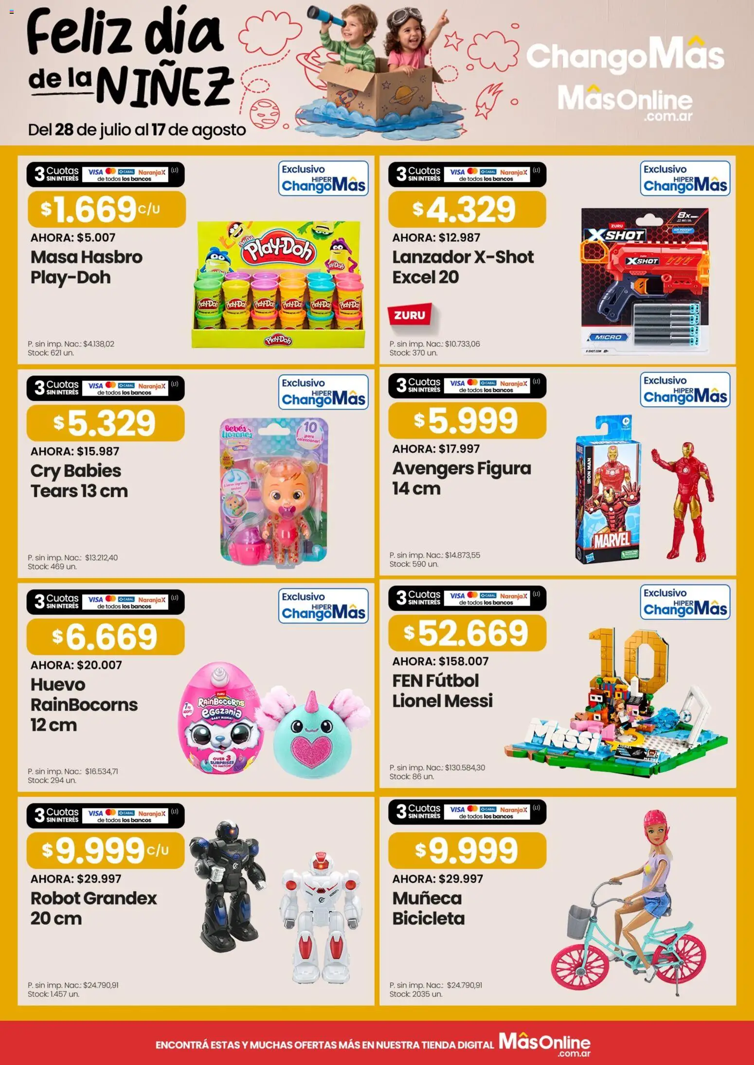 Changomas Feliz dia de la Niňez │ válido desde el 28/07/2026 | Página: 2 | Productos: Robot, Huevo