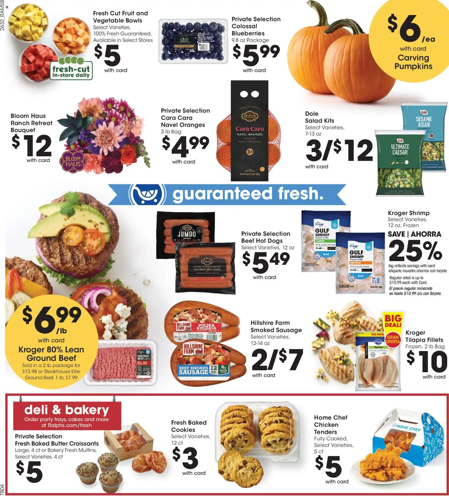 Ralphs Weekly Ad - valid from 09/09/2026 | Page: 12 | Products: Shrimp, Chicken, Tilapia, Beef
