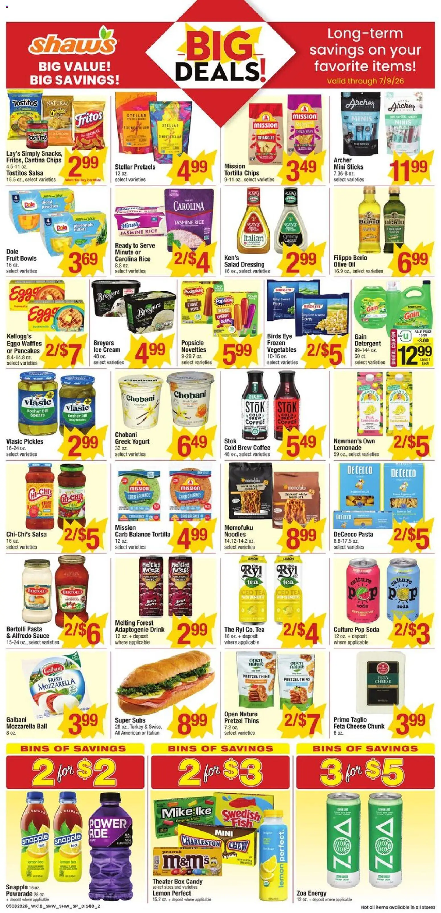 Shaw's Weekly Ad - RI - valid from 08.05.2026 | Page: 10 | Products: Oil, Tea, Sauce, Lemon