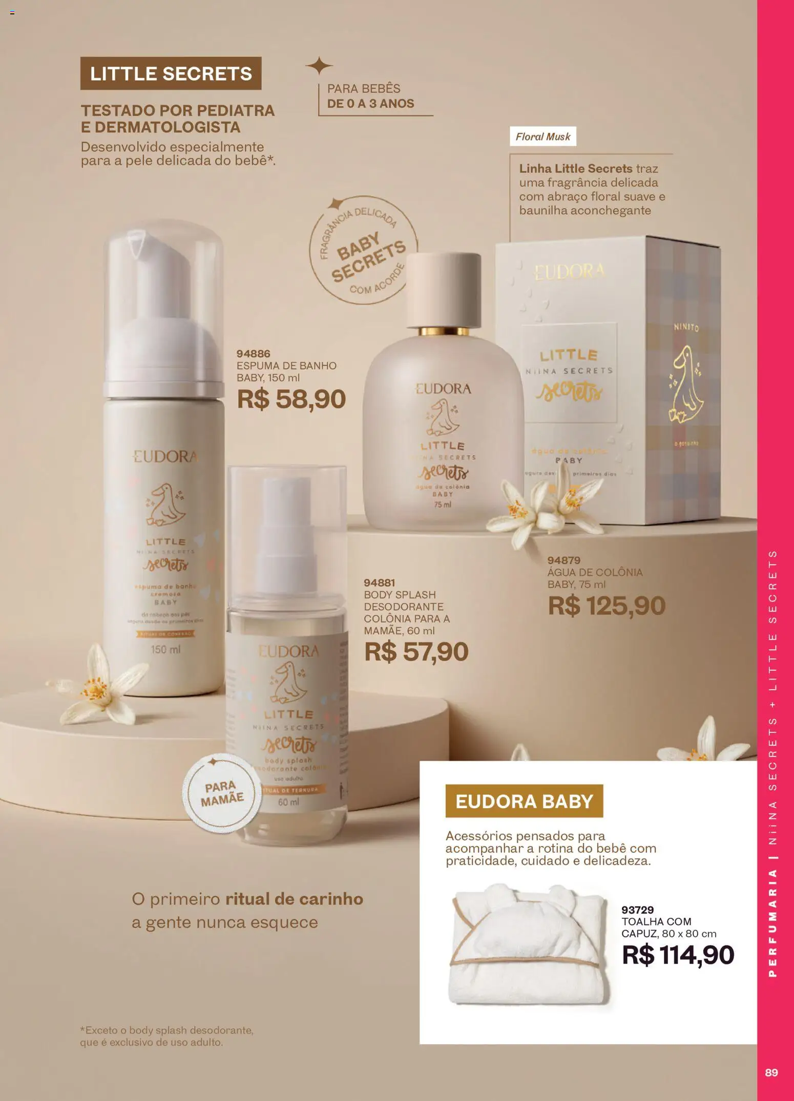 Eudora Folheto - válido de 16/09/2026 | Página: 92 | Produtos: Fragrância, Baunilha, Espuma de banho, Desodorante