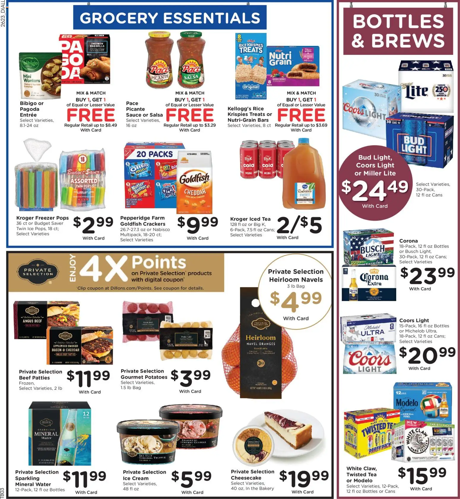 Dillons Weekly Ad - valid from 07/08/2026 | Page: 9 | Products: Cream, Potatoes, Sauce, Cheesecake