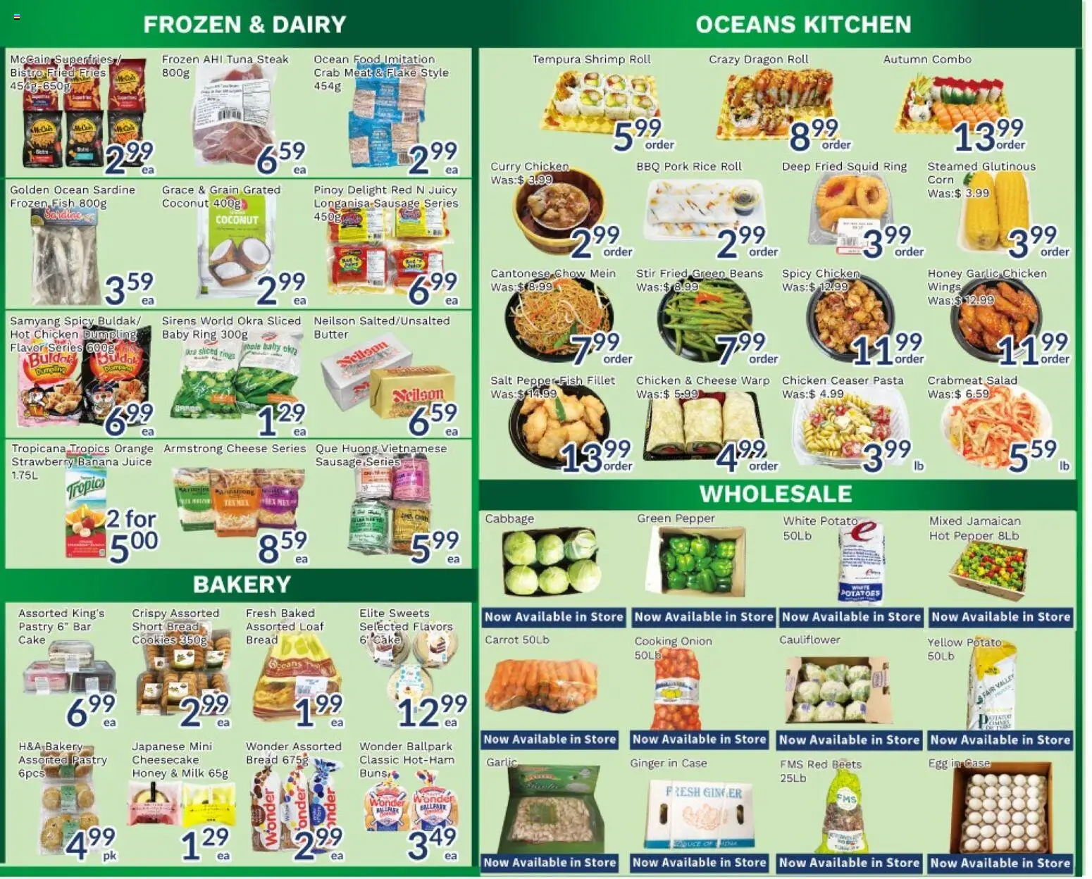 Oceans flyer valid from 01.05.2026 | Page: 3 | Products: Fish, Carrot, Case, Juice