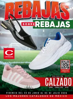 Vista previa de Cklass catálogo Rebajas sobre rebajas calzado, nuevo folleto de la tienda, válido en México a partir del 23/06/2026