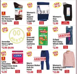 Preview of Ocean State Job Lot weekly ads valid from 10/01/2026 | Page: 4 | Products: Peppermint, Milk, Chocolate, Leggings
