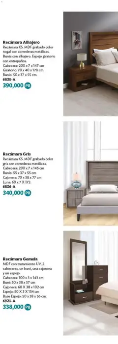 Vista previa de Betterware Catálogo de Premios, nuevo folleto de la tienda, válido en México a partir del 29/06/2026 | Página: 76 | Productos: Cabecera, Cajonera, Buró, Espejo