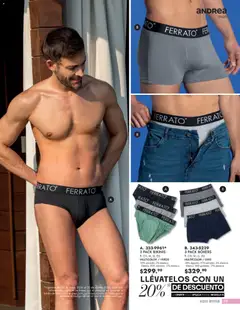 Vista previa de Andrea catálogo Vestir Caballero, nuevo folleto de la tienda, válido en México a partir del 24/05/2026 | Página: 55 | Productos: Boxers