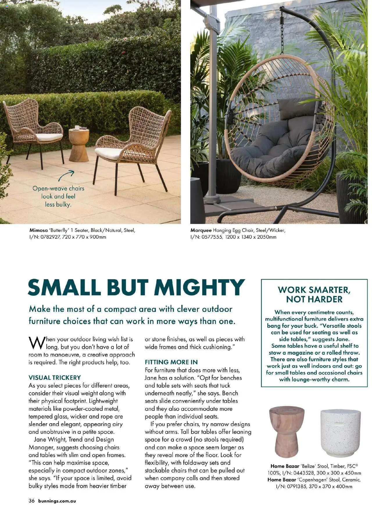 Bunnings Warehouse catalogue - valid from 25/08/2025 | Page: 36 | Products: Shelf, Magazine, Chairs, Bench