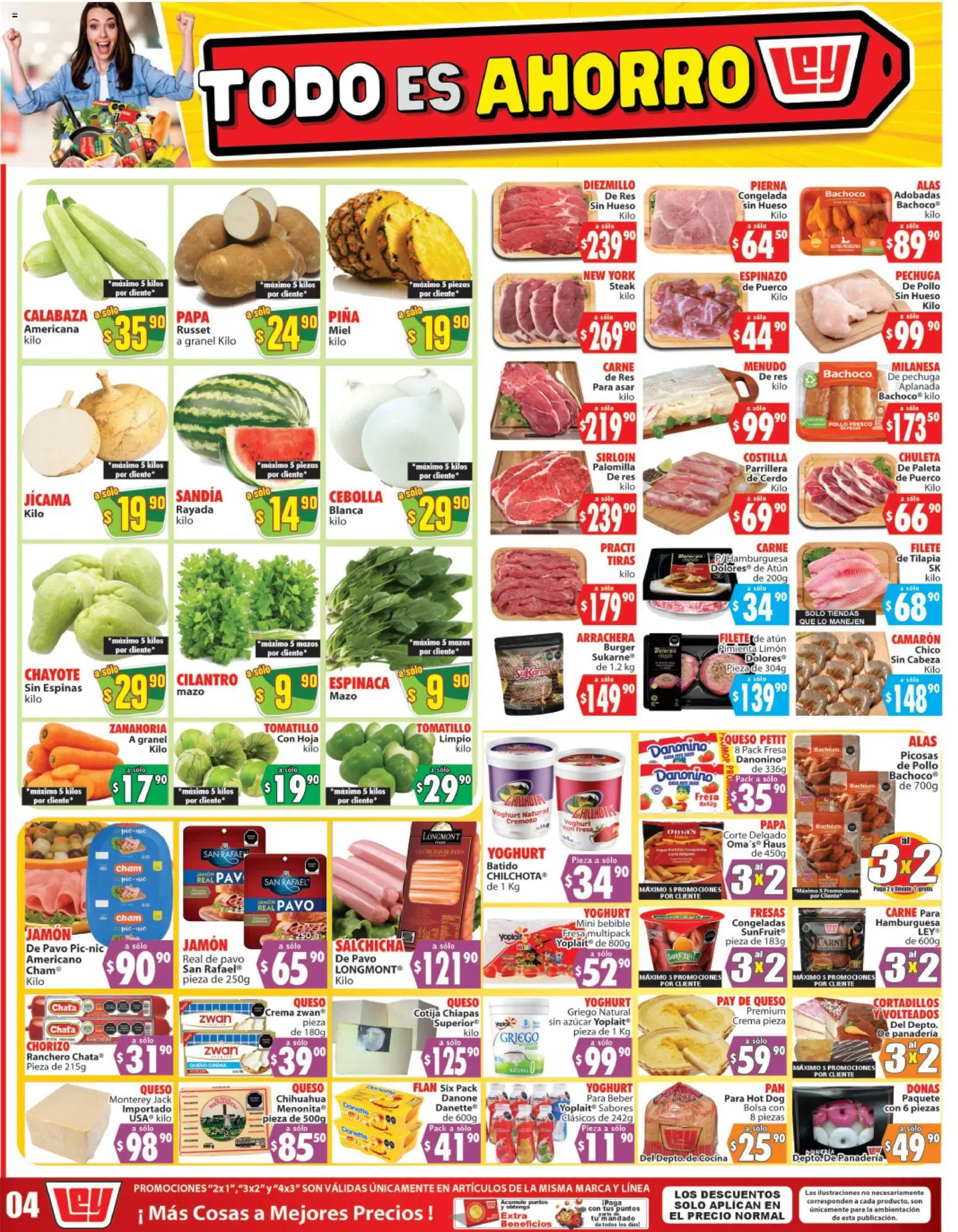 Nuevas ofertas de Casa Ley válidas en toda la República Mexicana desde el 30.05.2026. ¡Encuentra las mejores ofertas en Casa Ley folleto Autoservicio La Paz, BCS! | Página: 2 | Productos: Pollo, Crema, Jamón, Zanahoria