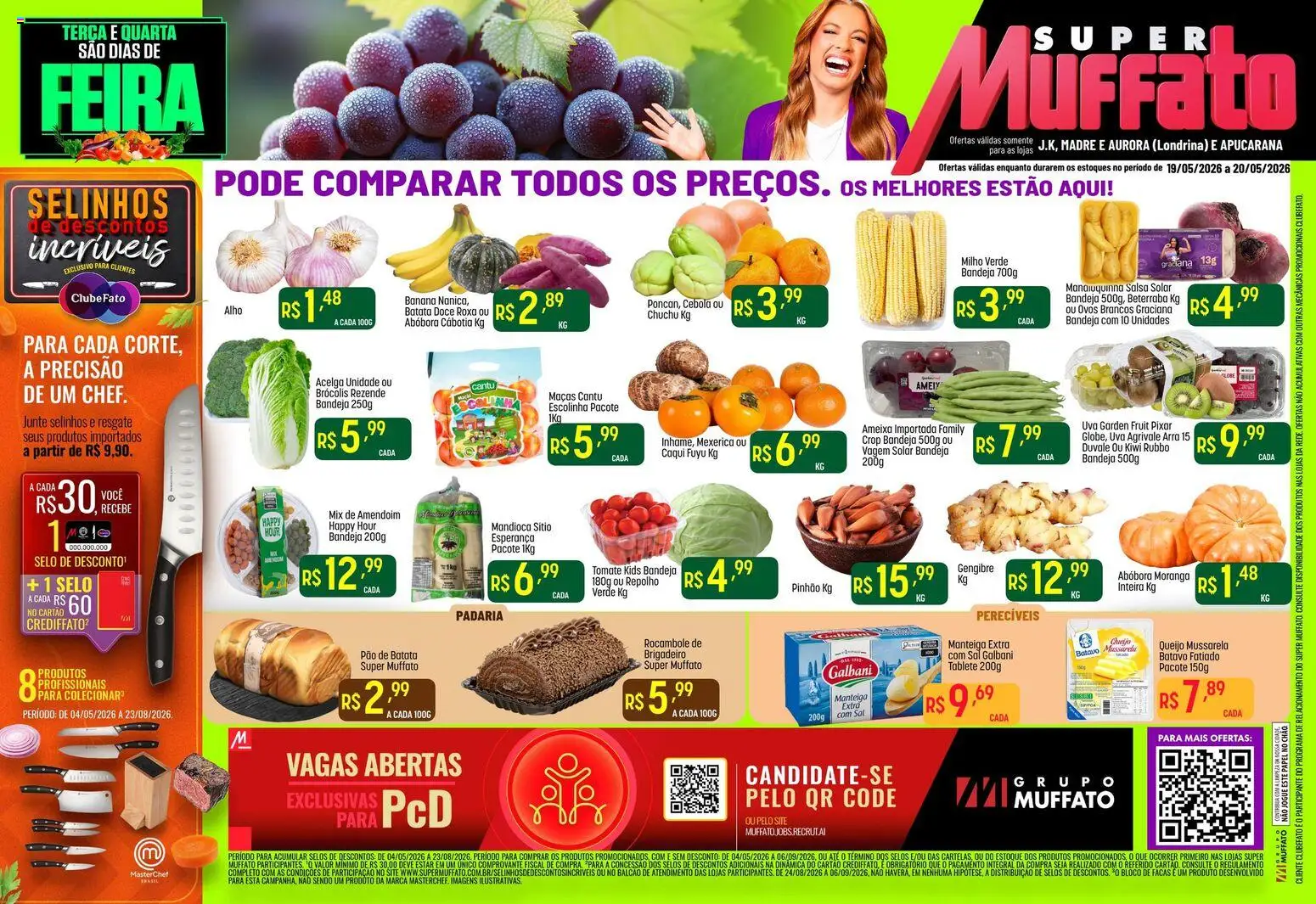 Super Muffato Folheto - válido de 19.05.2026 | Página: 1 | Produtos: Chuchu, Ovos, Bandeja, Batata