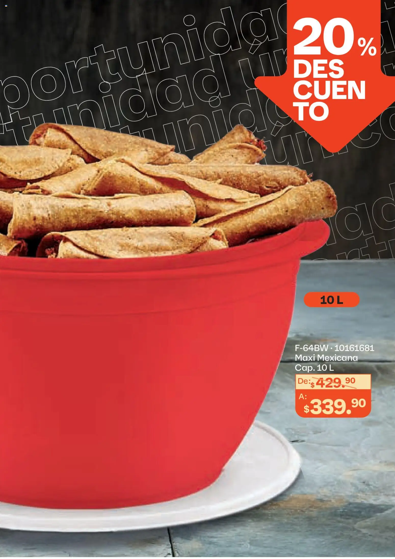 Nuevas ofertas de Tupperware válidas en toda la República Mexicana desde el 23.03.2026. ¡Encuentra las mejores ofertas en Tupperware catálogo! | Página: 41