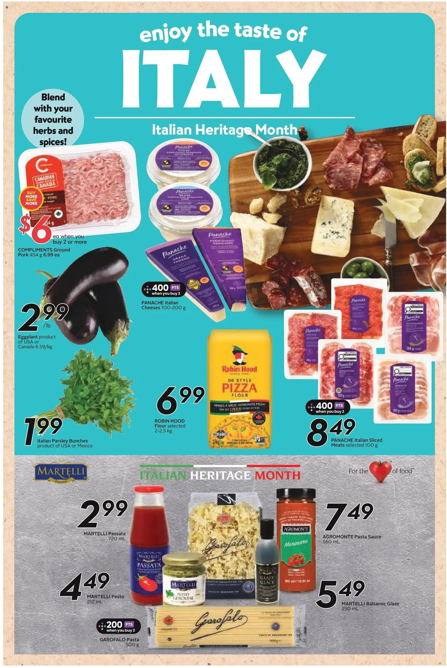 Safeway flyer valid from 04.06.2026 | Page: 18 | Products: Pasta, Pizza, Pork