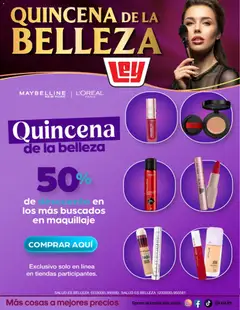 Vista previa de Casa Ley folleto Quincena de la Belleza, nuevo folleto de la tienda, válido en México a partir del 15/07/2026 | Página: 4 | Productos: Maquillaje