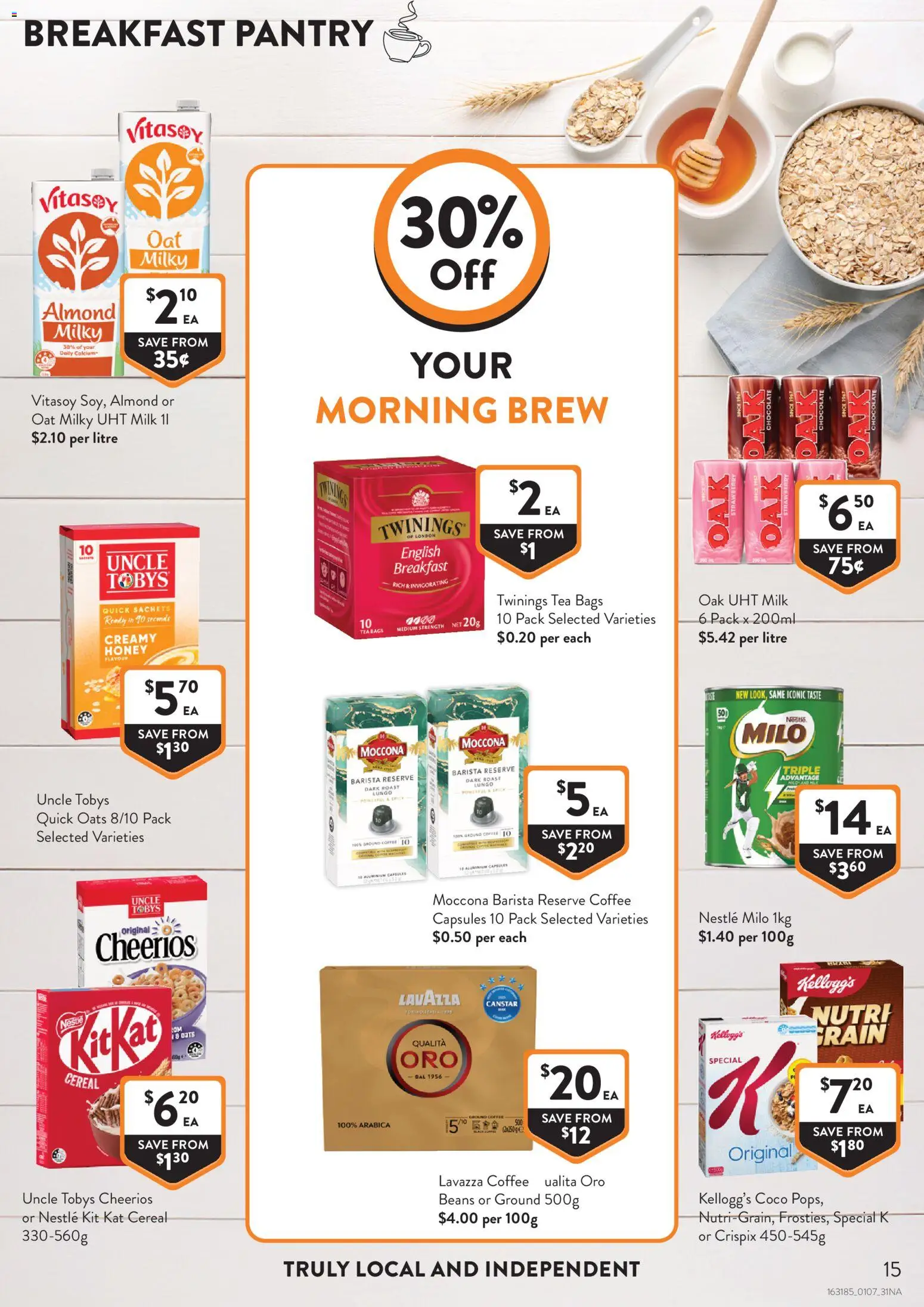 Foodworks catalogue - valid from 01/07/2026 | Page: 15 | Products: Honey, Tea, Oats, Cereal