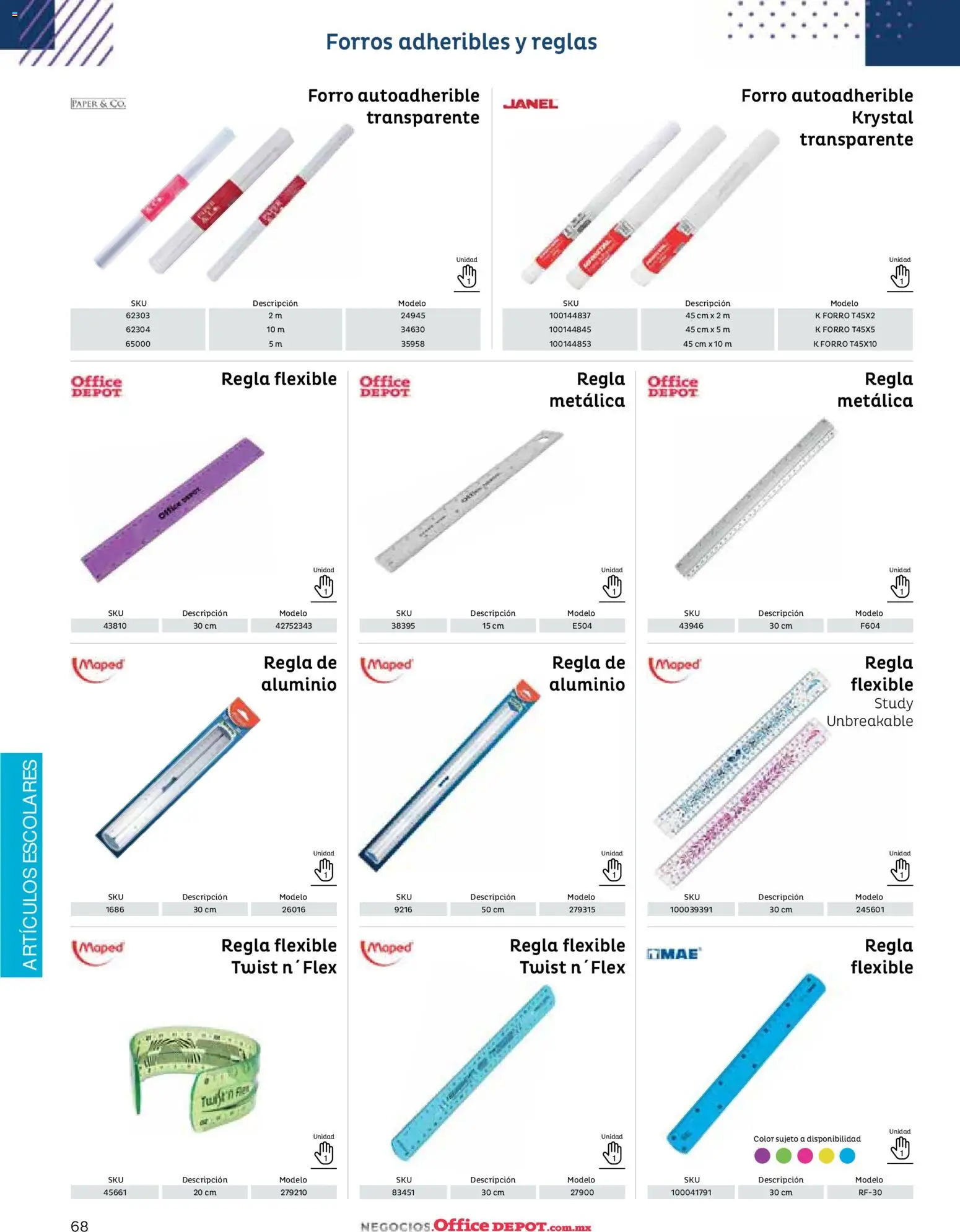 Nuevas ofertas de Office Depot válidas en toda la República Mexicana desde el 12/01/2026. ¡Encuentra las mejores ofertas en Office Depot catálogo 2026! | Página: 70 | Productos: Flexible