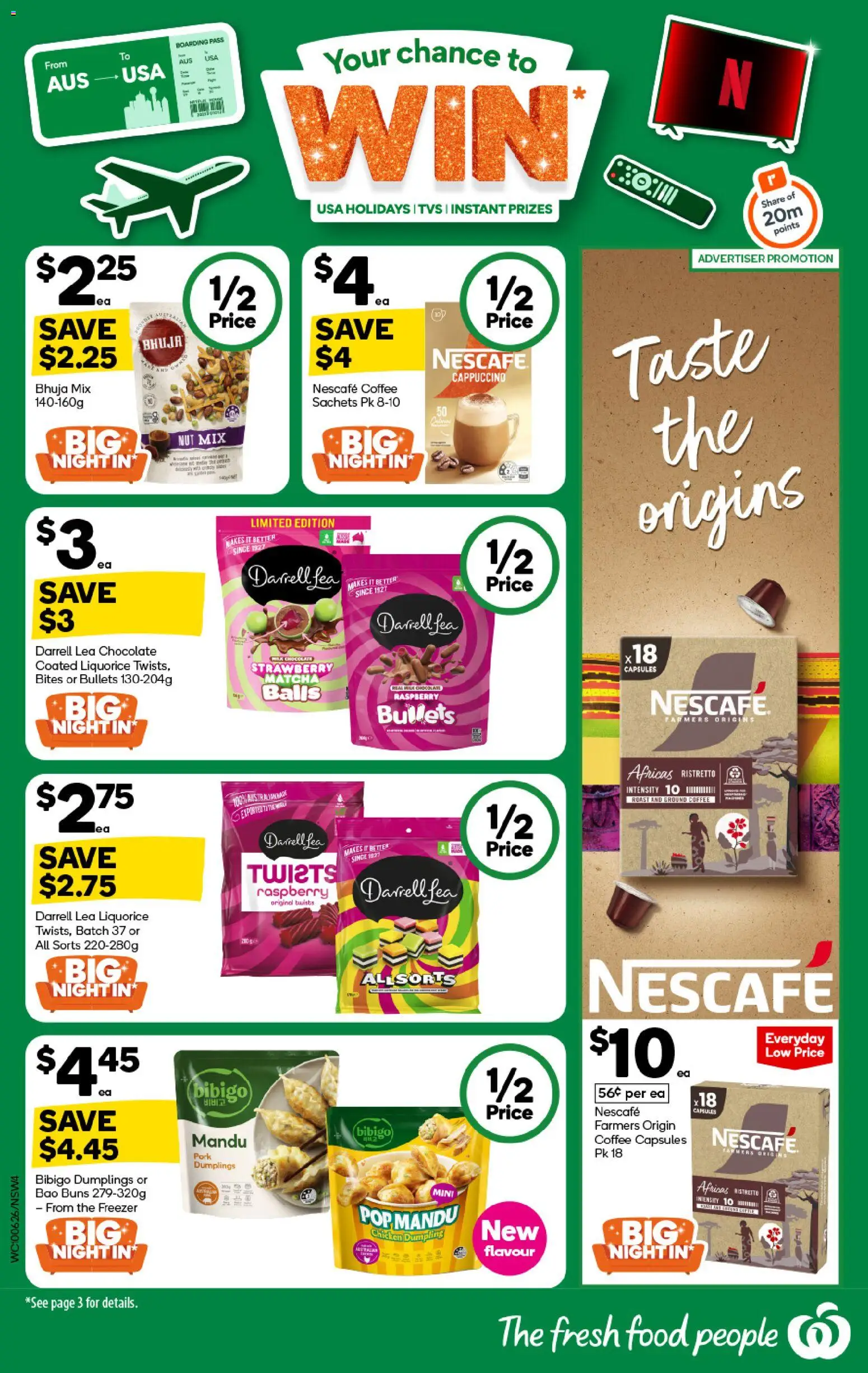 Woolworths catalogue - valid from 10.06.2026 | Page: 4 | Products: Chocolate, Chicken, Raspberry, Nescafe