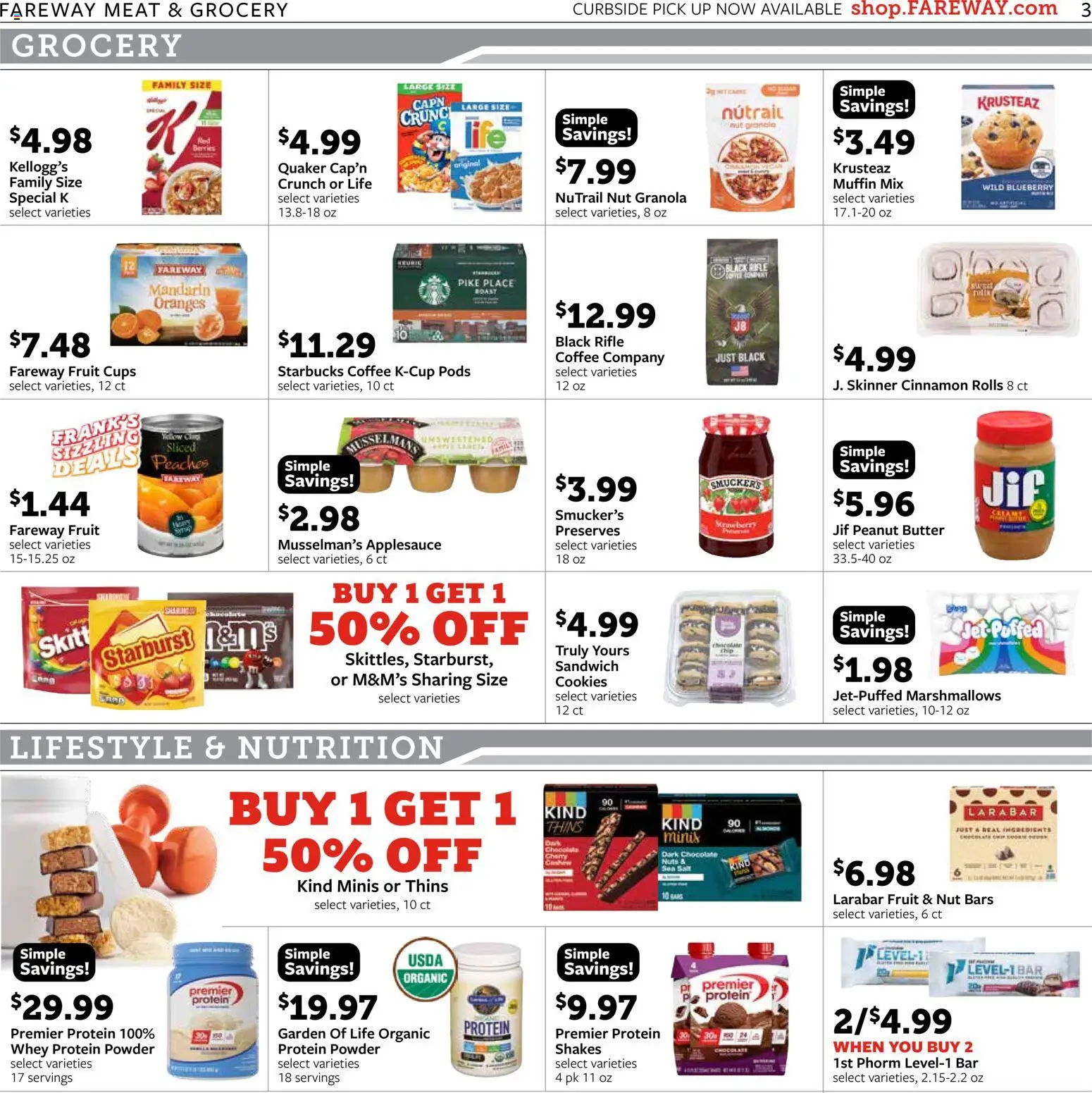 Fareway Weekly Ad - valid from 09/14/2026 | Page: 3 | Products: Peaches, Butter, Chocolate, Oranges