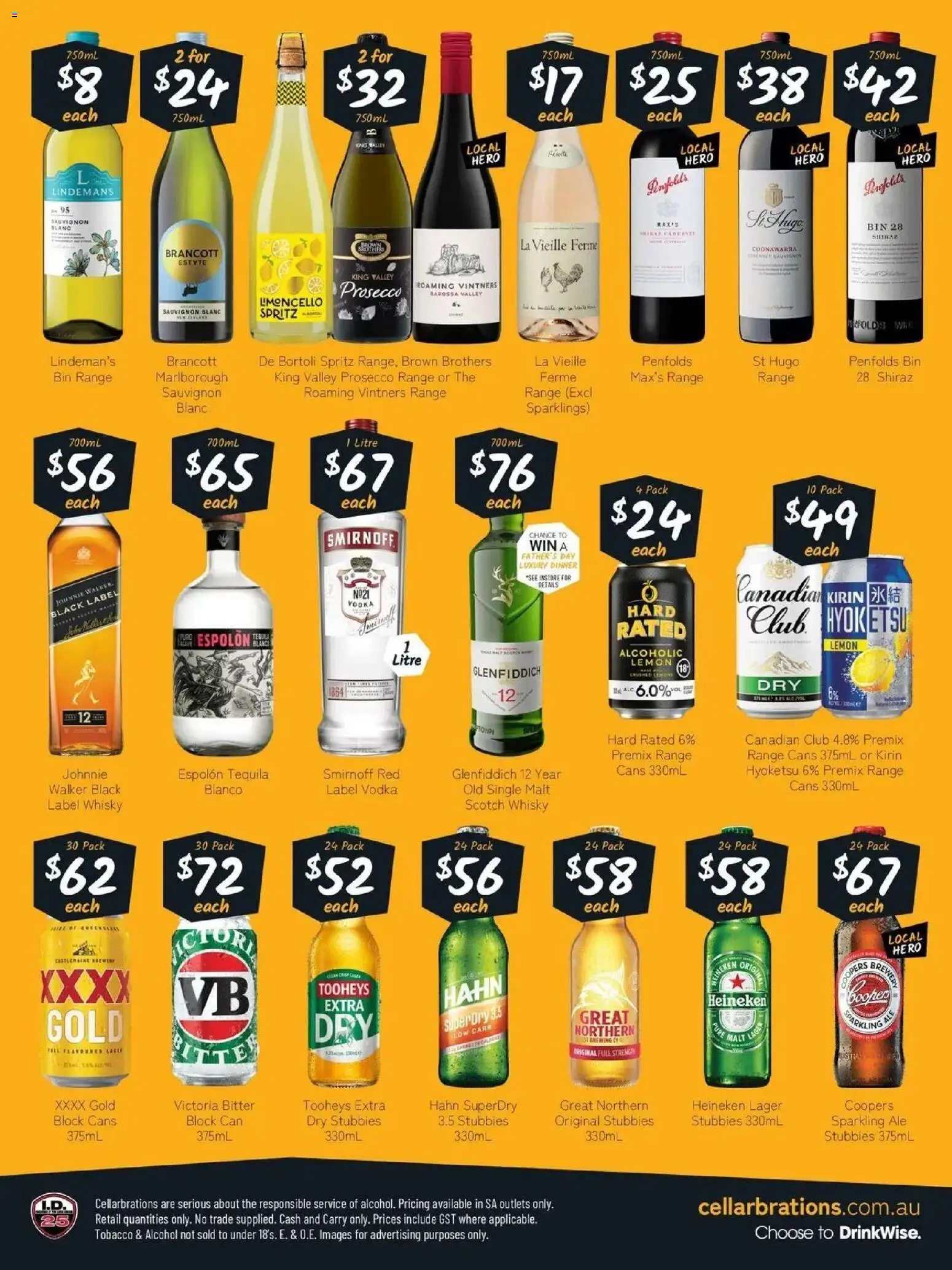 Cellarbrations catalogue Aldgate - 24/08/2026 > weekly / monthly specials | Page: 2 | Products: Alcohol, Tequila, Prosecco, Lemon