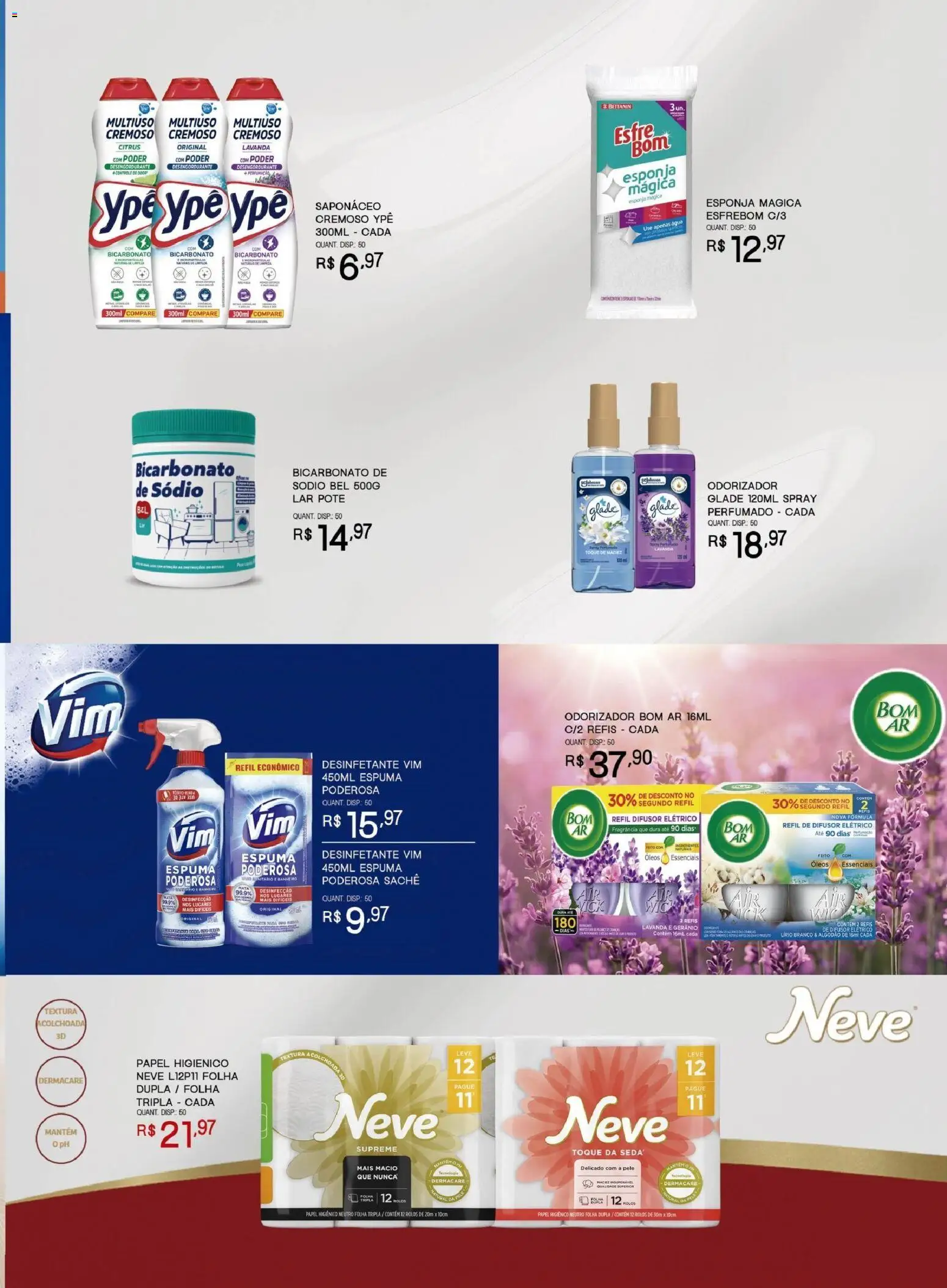 Bistek Supermercados Folheto - válido de 03.06.2026 | Página: 9 | Produtos: Difusor, Esponja, Saponáceo, Desinfetante