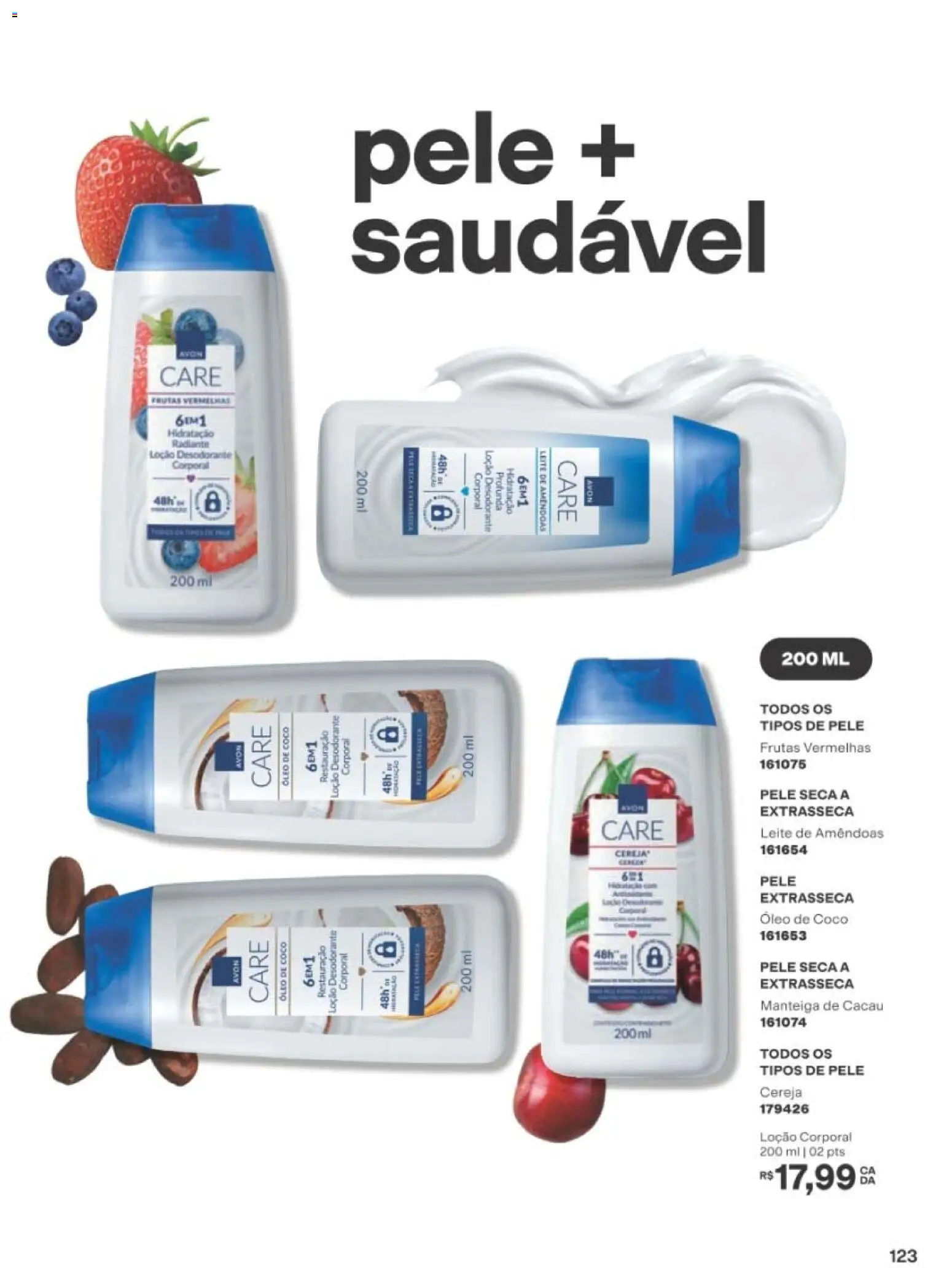 Avon Folheto - válido de 22/06/2026 | Página: 124 | Produtos: Cereja, Leite, Manteiga, Óleo de coco