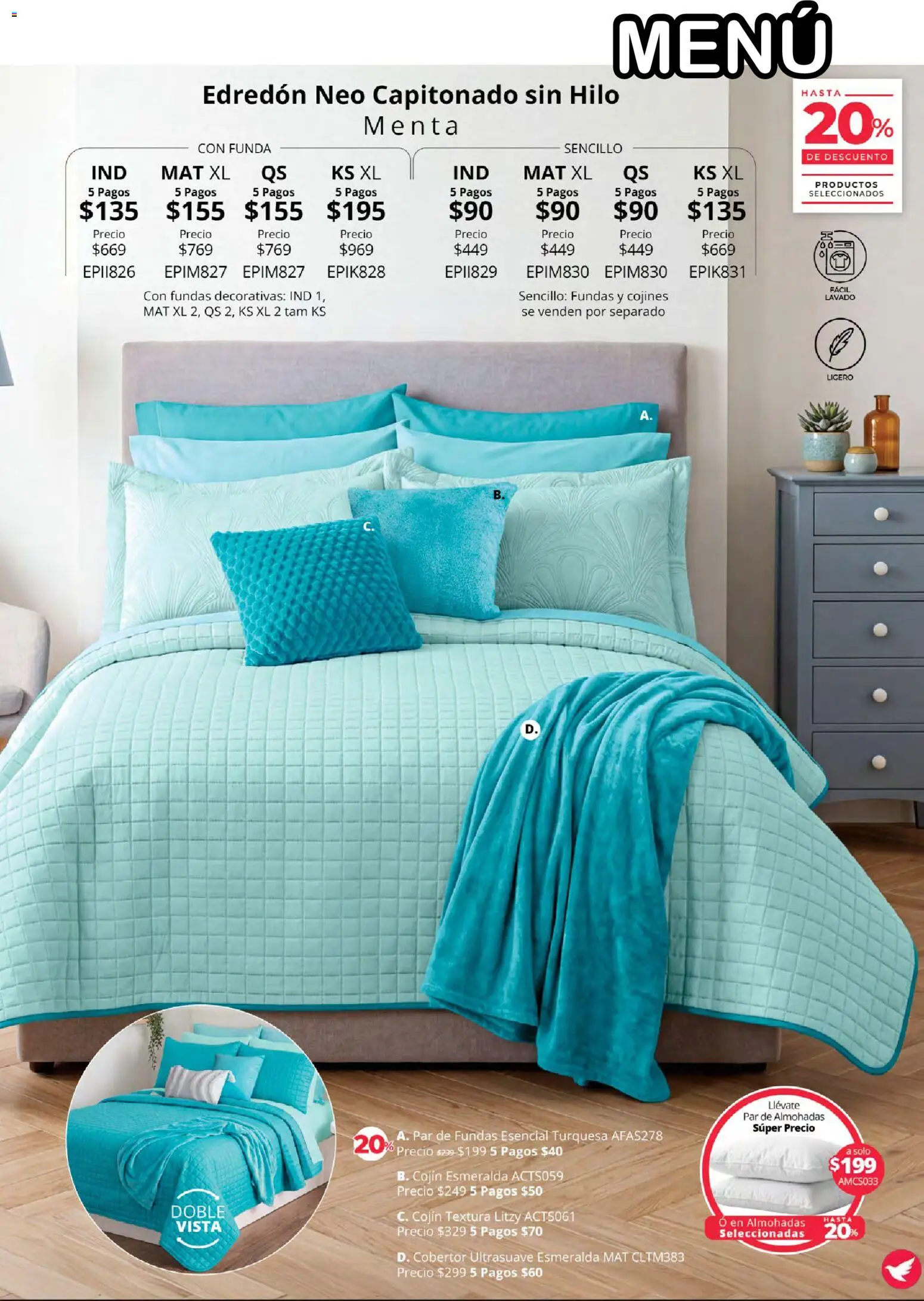Nuevas ofertas de Colchas Concord válidas en toda la República Mexicana desde el 01/08/2026. ¡Encuentra las mejores ofertas en Colchas Concord catálogo! | Página: 92 | Productos: Cobertor, Funda