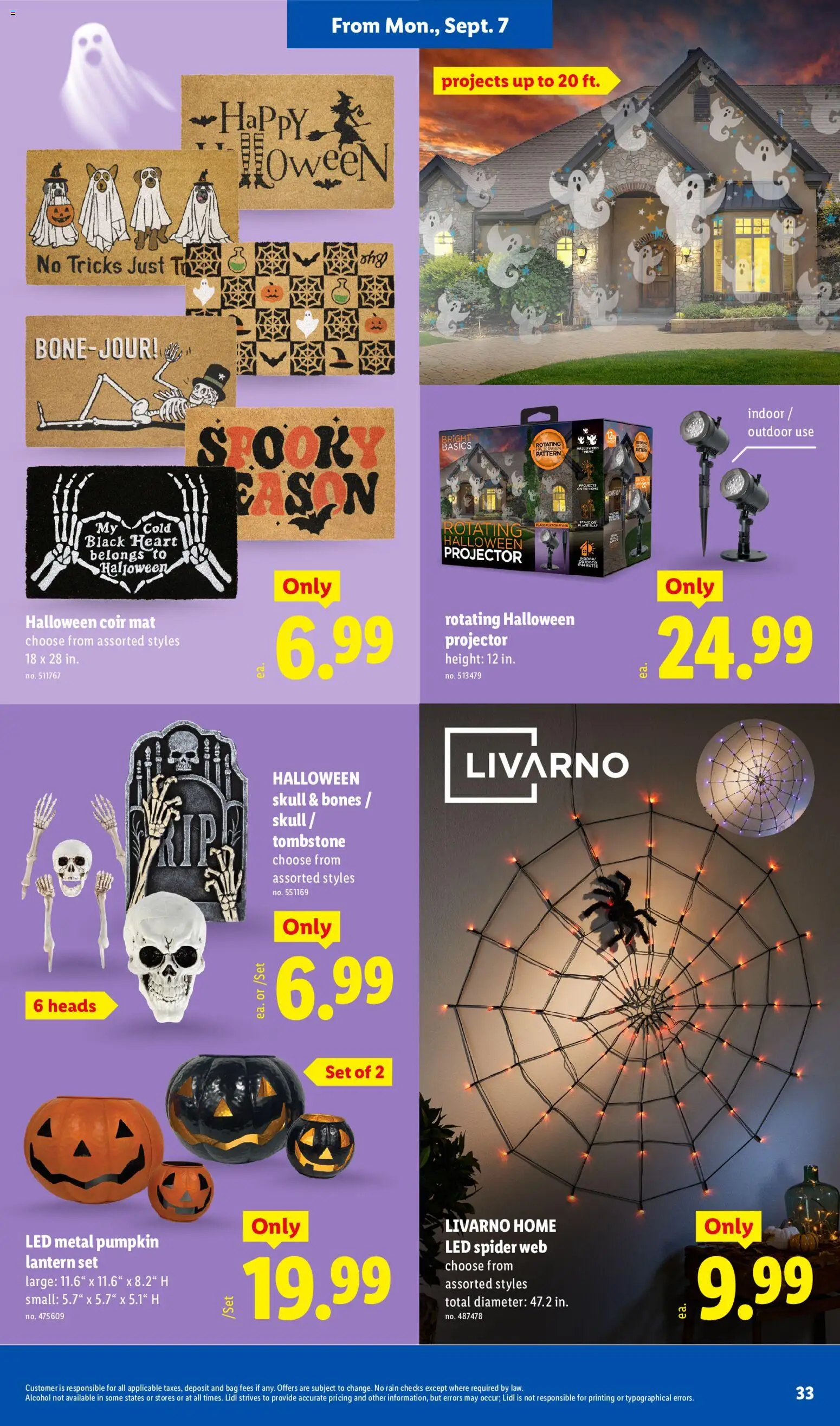 Lidl Weekly Ad - valid from 09/02/2026 | Page: 33 | Products: Alcohol, Pumpkin, Projector, Bag