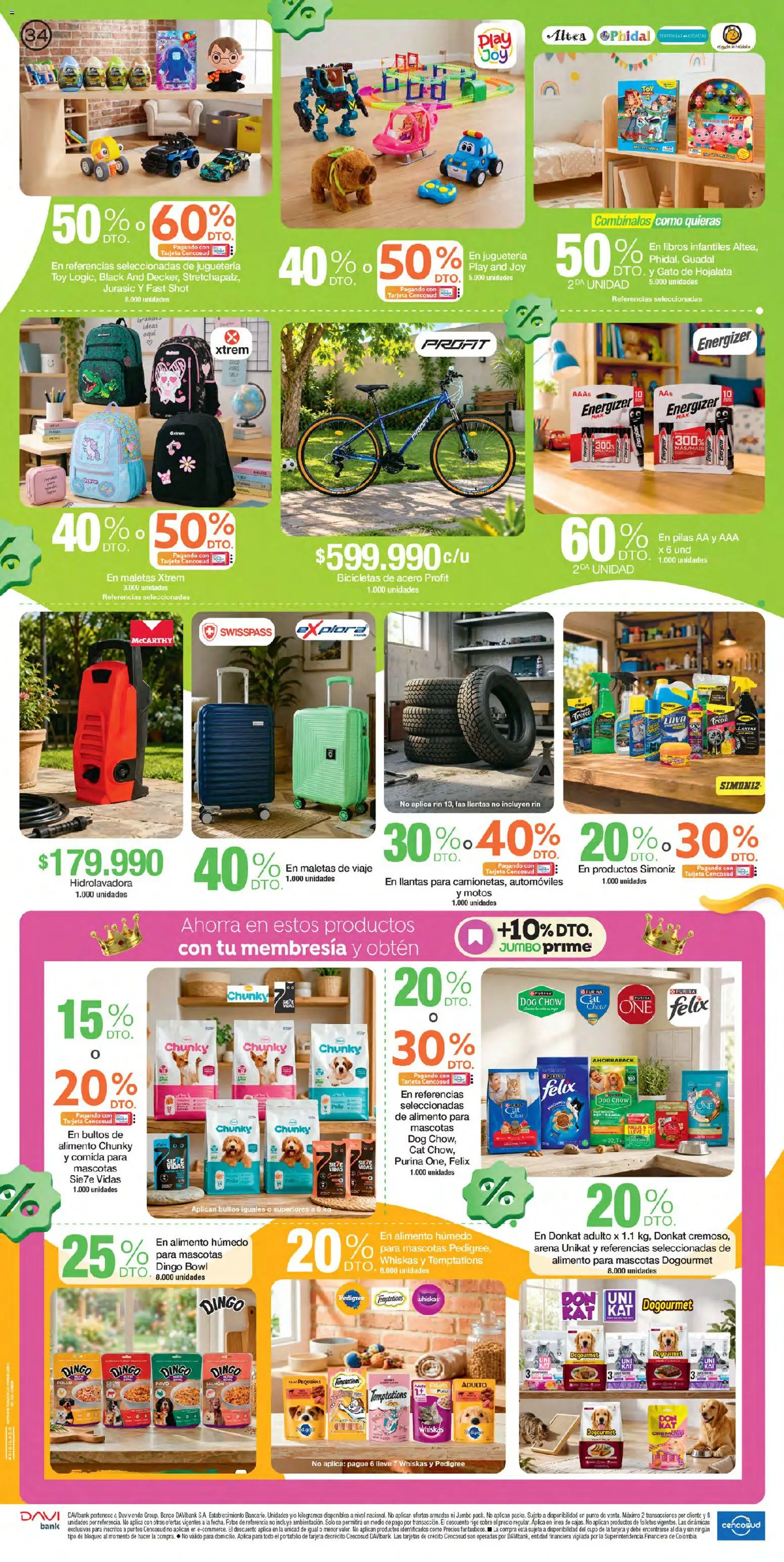 Jumbo revista - valida desde el 24/09/2026 | Página: 34 | Productos: Pollo, Banco, Sobre, Pilas AA