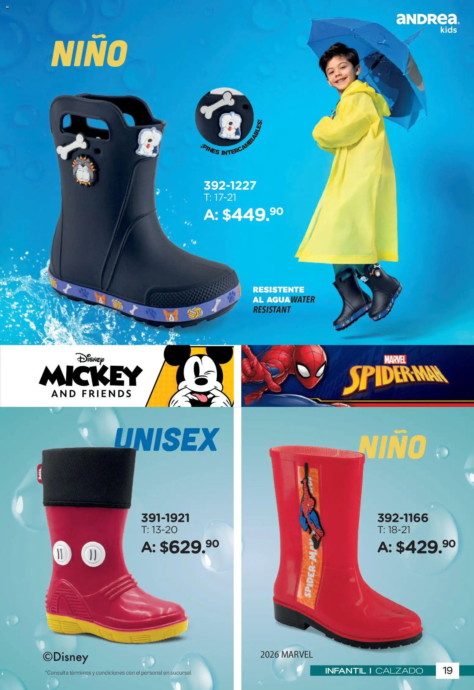 Nuevas ofertas de Andrea válidas en toda la República Mexicana desde el 26/04/2026. ¡Encuentra las mejores ofertas en Andrea catálogo Botas de Lluvia! | Página: 19
