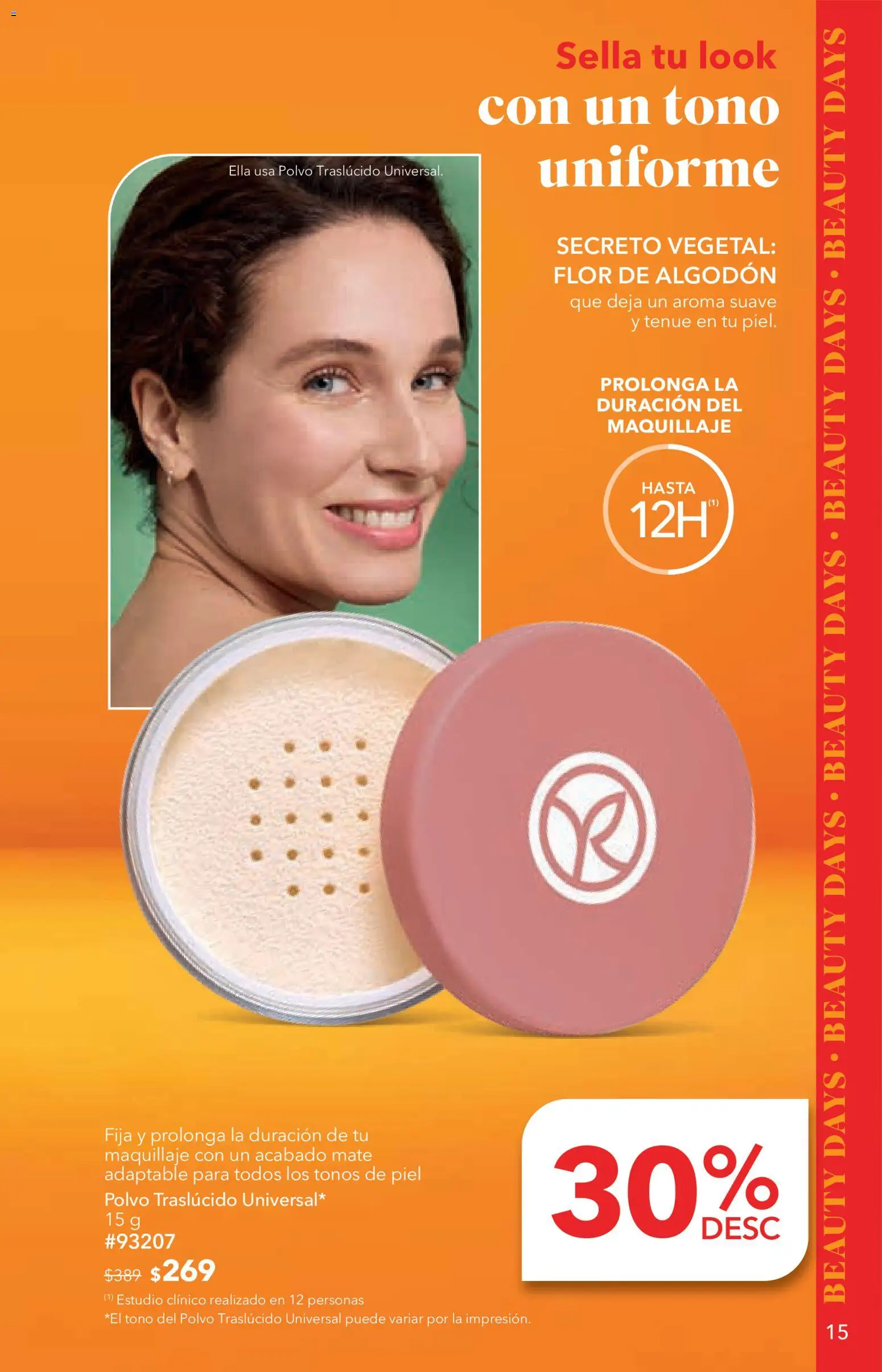 Nuevas ofertas de Yves Rocher válidas en toda la República Mexicana desde el 14/07/2026. ¡Encuentra las mejores ofertas en Yves Rocher campaña 10 2026! | Página: 15 | Productos: Algodón, Mate, Maquillaje, Polvo