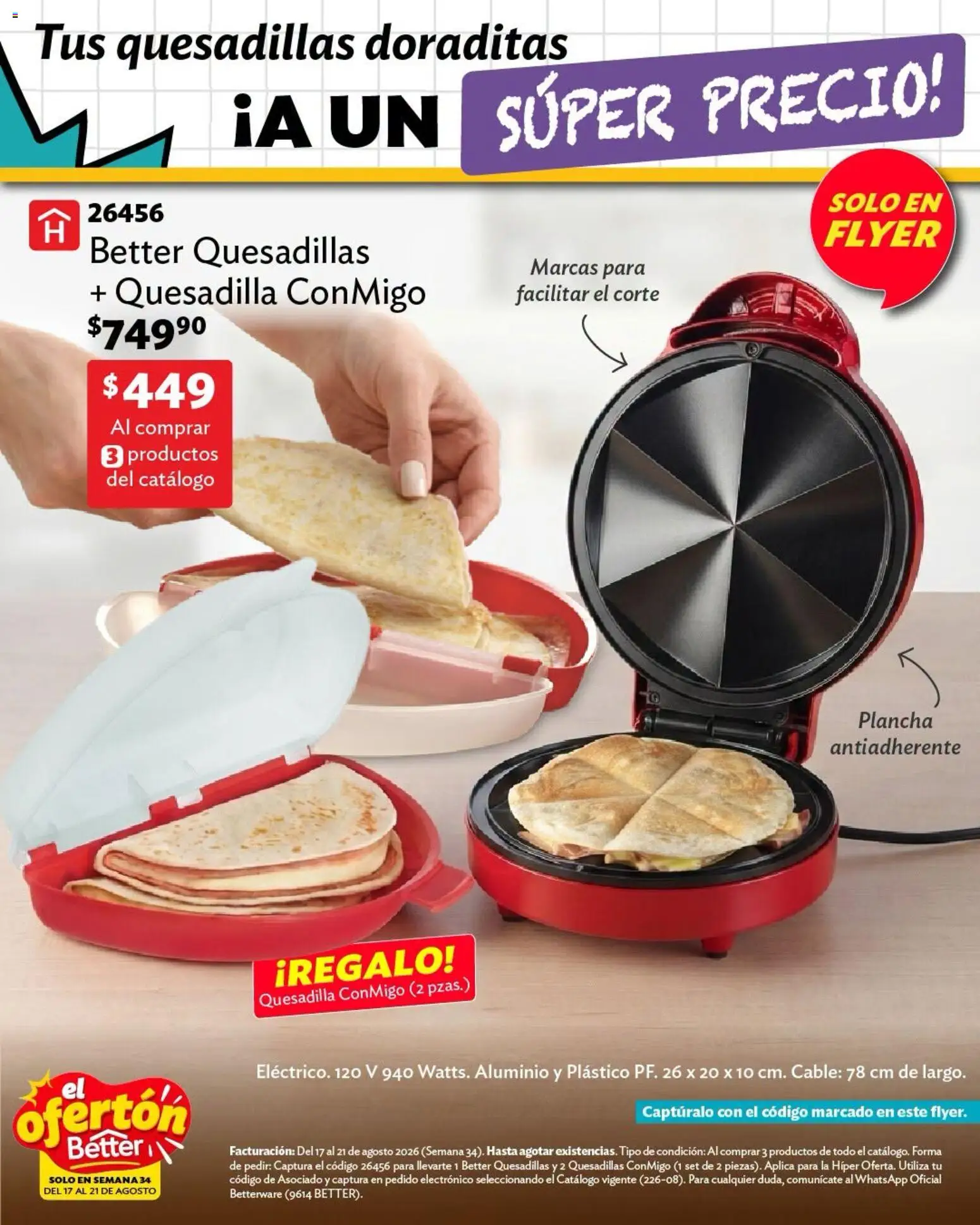 Nuevas ofertas de Betterware válidas en toda la República Mexicana desde el 17/08/2026. ¡Encuentra las mejores ofertas en Betterware catálogo El Ofertón! | Página: 4