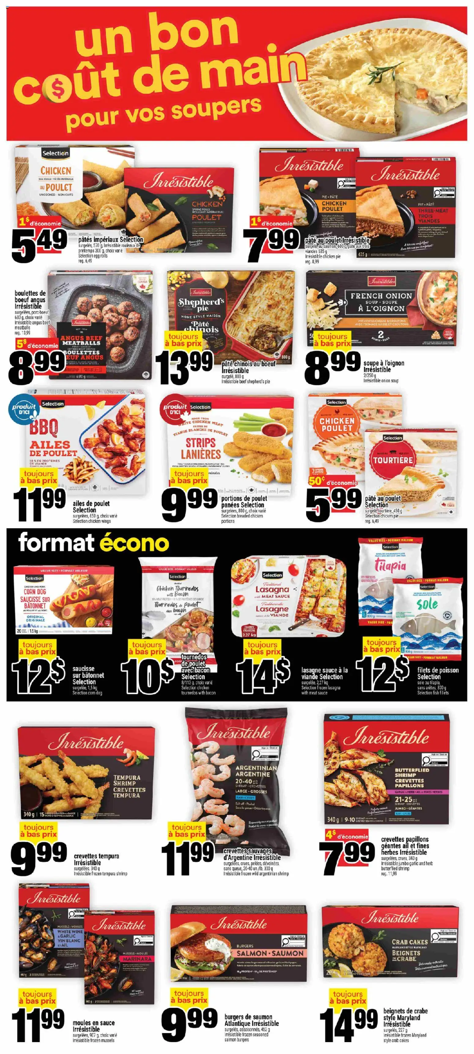 Super C flyer valid from Sep 10, 2026 | Page: 5 | Products: Chicken wings, Bacon, Strips, Lasagne