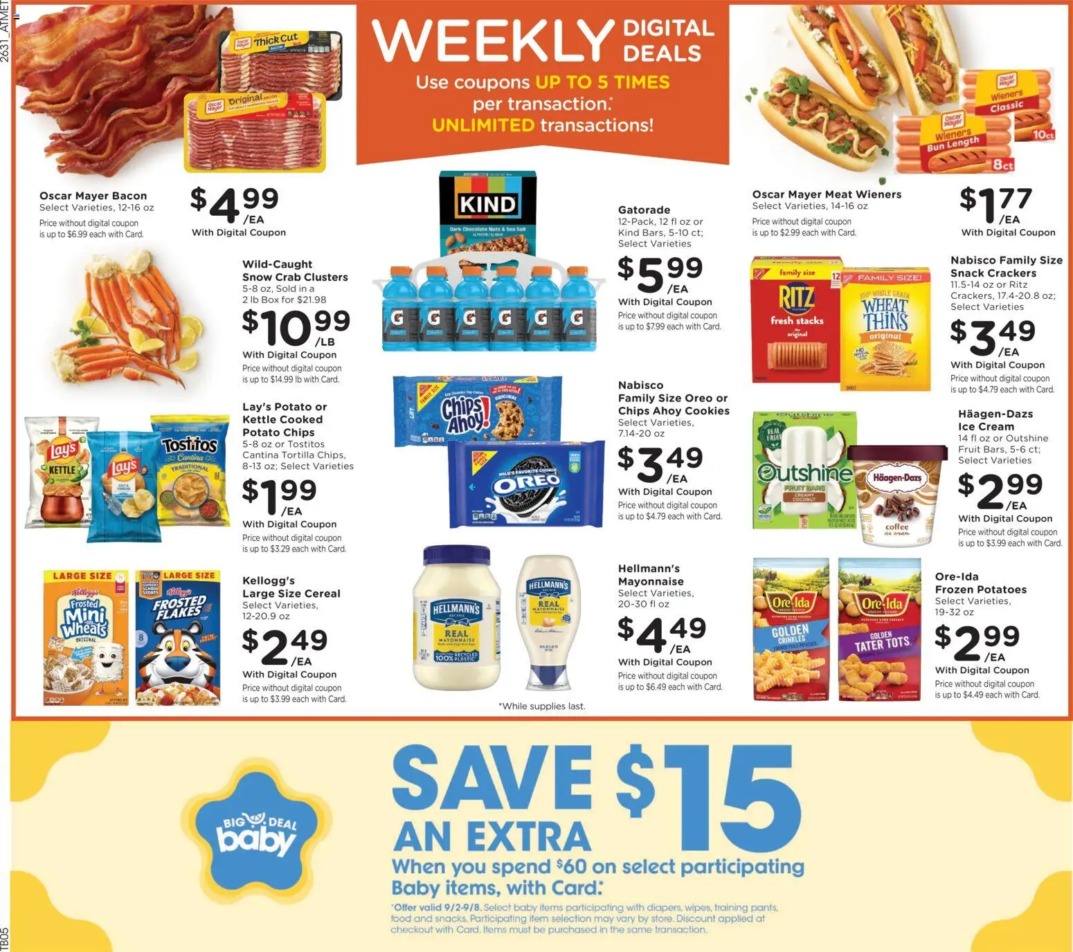 Kroger Weekly Ad - valid from 09/02/2026 | Page: 2 | Products: Chocolate, Chips, Bacon, Cookies