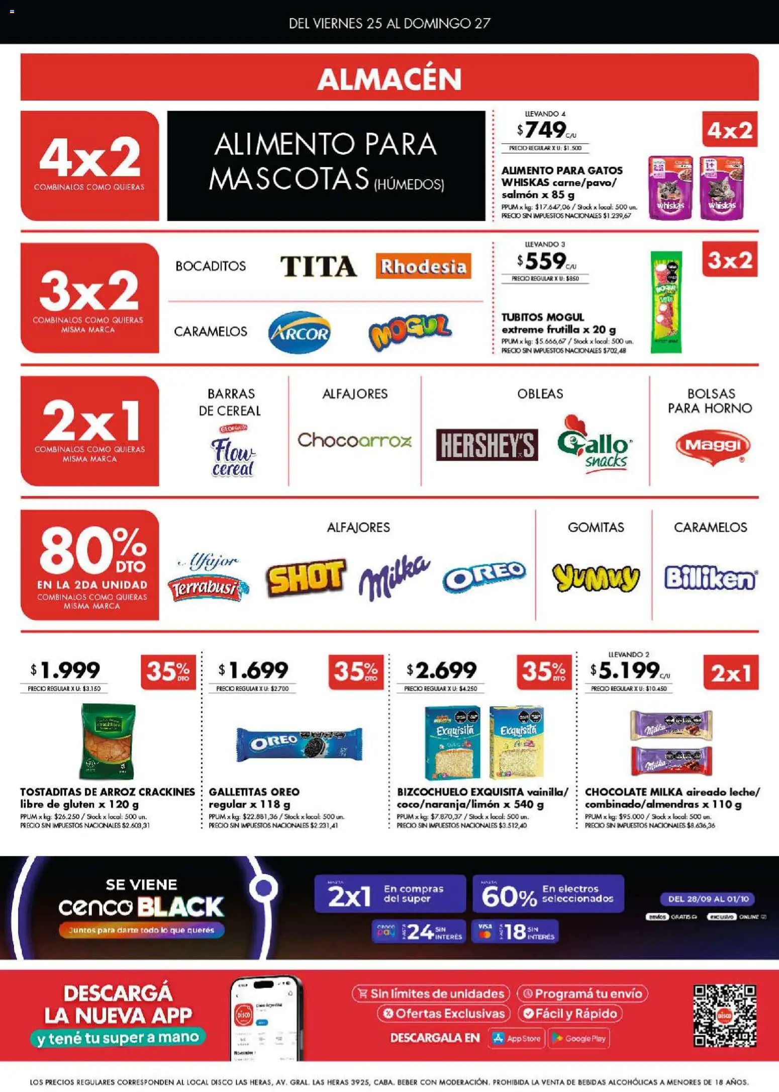 Disco - Ofertas | Córdoba │ válido desde el 25/09/2026 | Página: 2 | Productos: Horno, Salmón, Oreo, Arroz