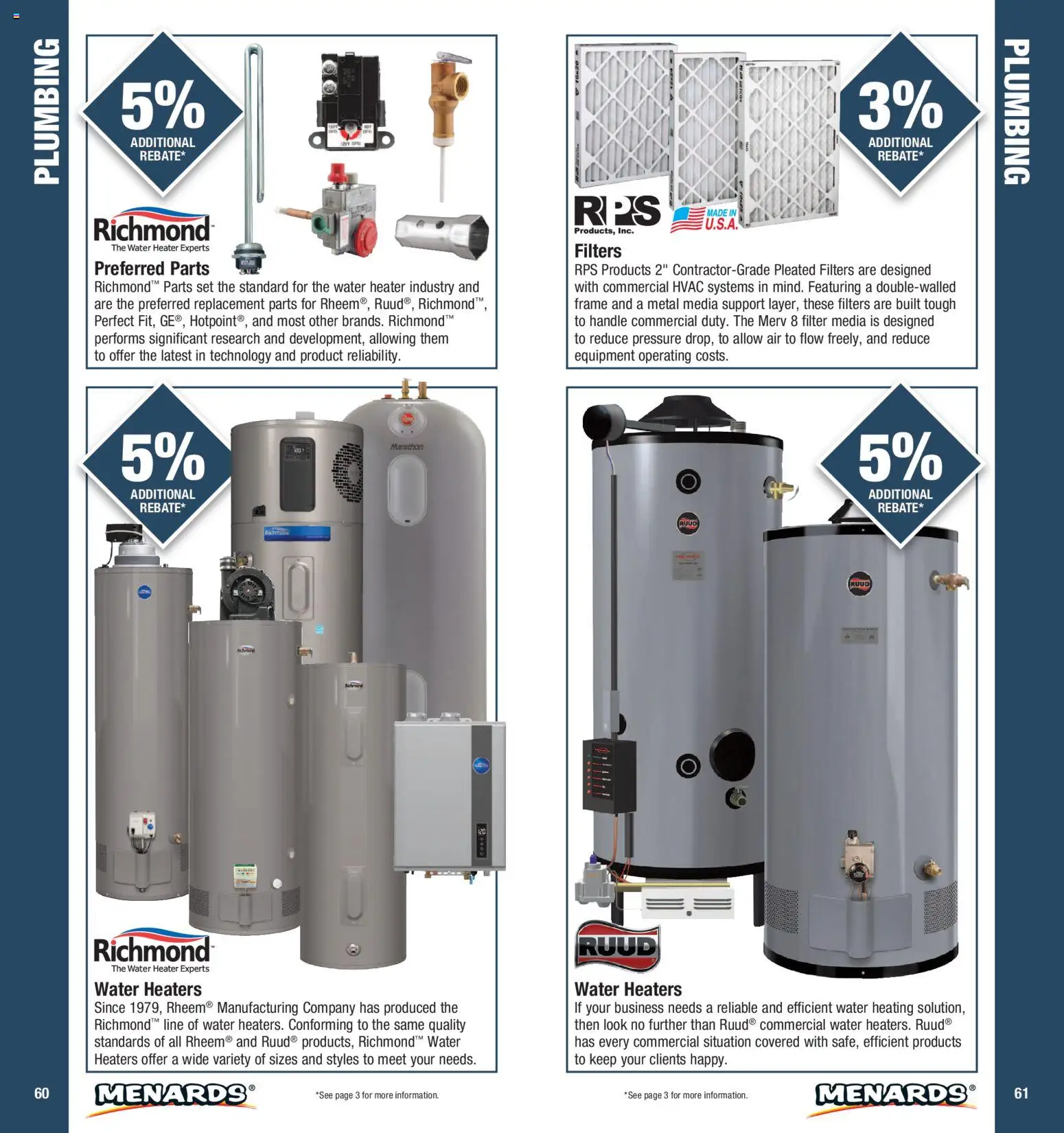 Menards Contractor Catalog - valid from 01/01/2026 | Page: 31 | Products: Water, Water Heater