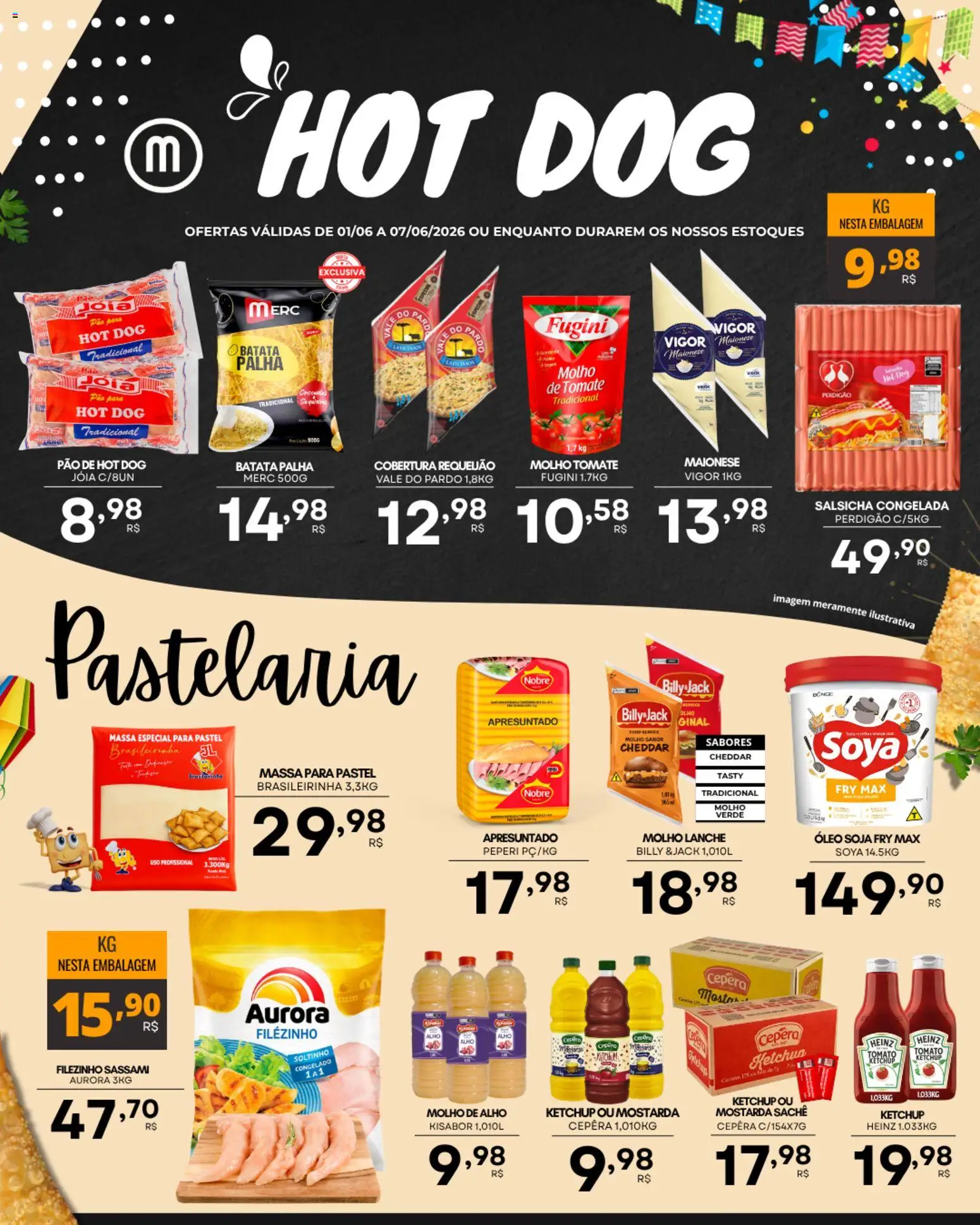 Mercadão Atacadista Folheto - válido de 01.06.2026 | Página: 2 | Produtos: Pão, Batata, Maionese, Requeijão