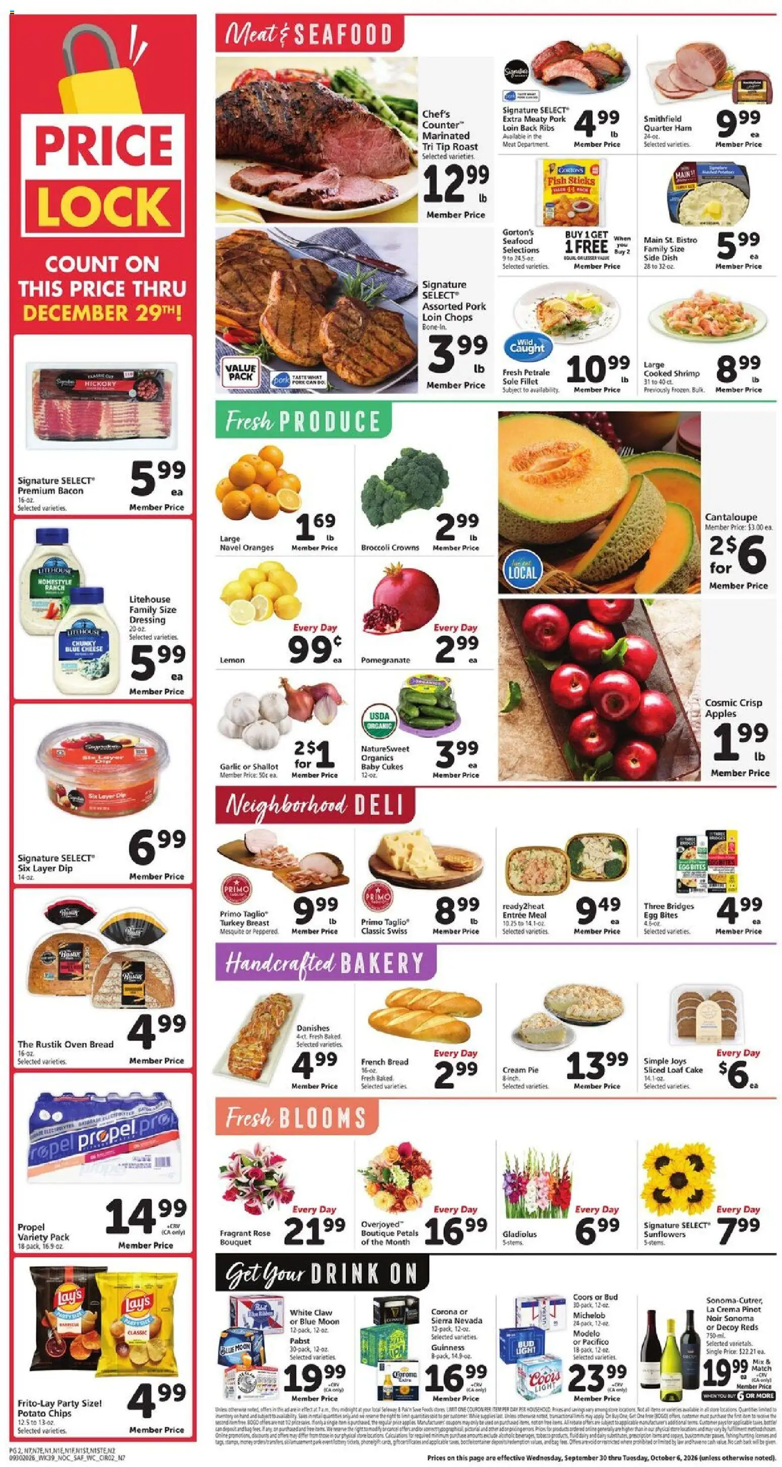 Safeway Weekly Ad - valid from 09/30/2026 | Page: 2 | Products: Fish sticks, Cheese, Seafood, Dressing