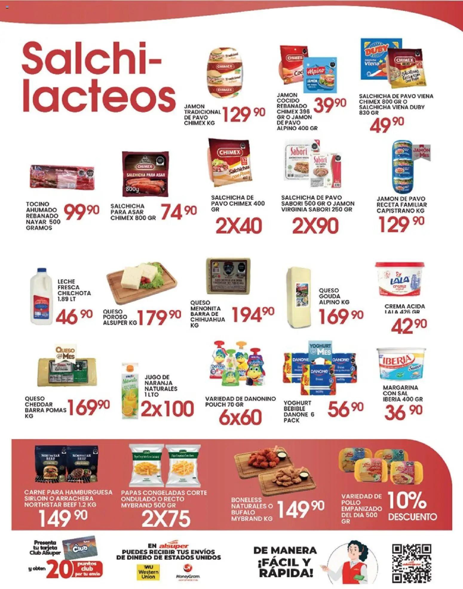 Nuevas ofertas de Alsuper válidas en toda la República Mexicana desde el 24.05.2026. ¡Encuentra las mejores ofertas en Alsuper folleto Torreon! | Página: 3 | Productos: Sal, Crema, Leche, Jugo