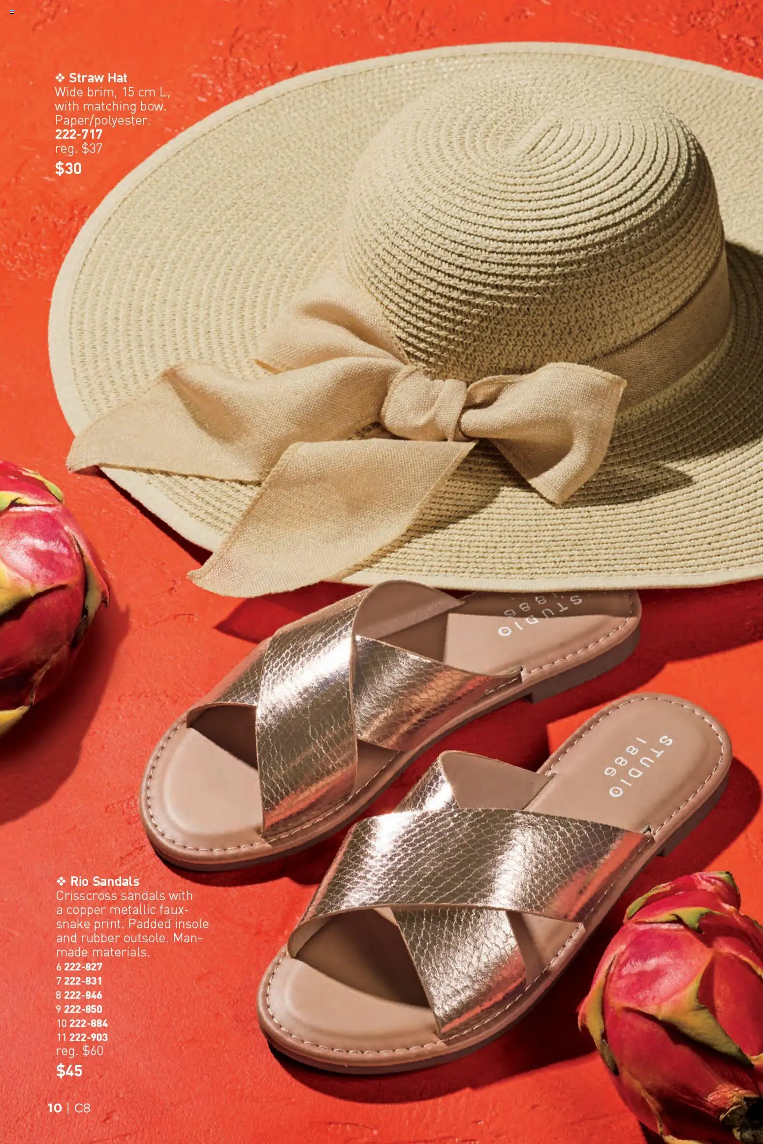 Avon flyer valid from 09.04.2026 | Page: 10 | Products: Sandals, Hat, Shoes