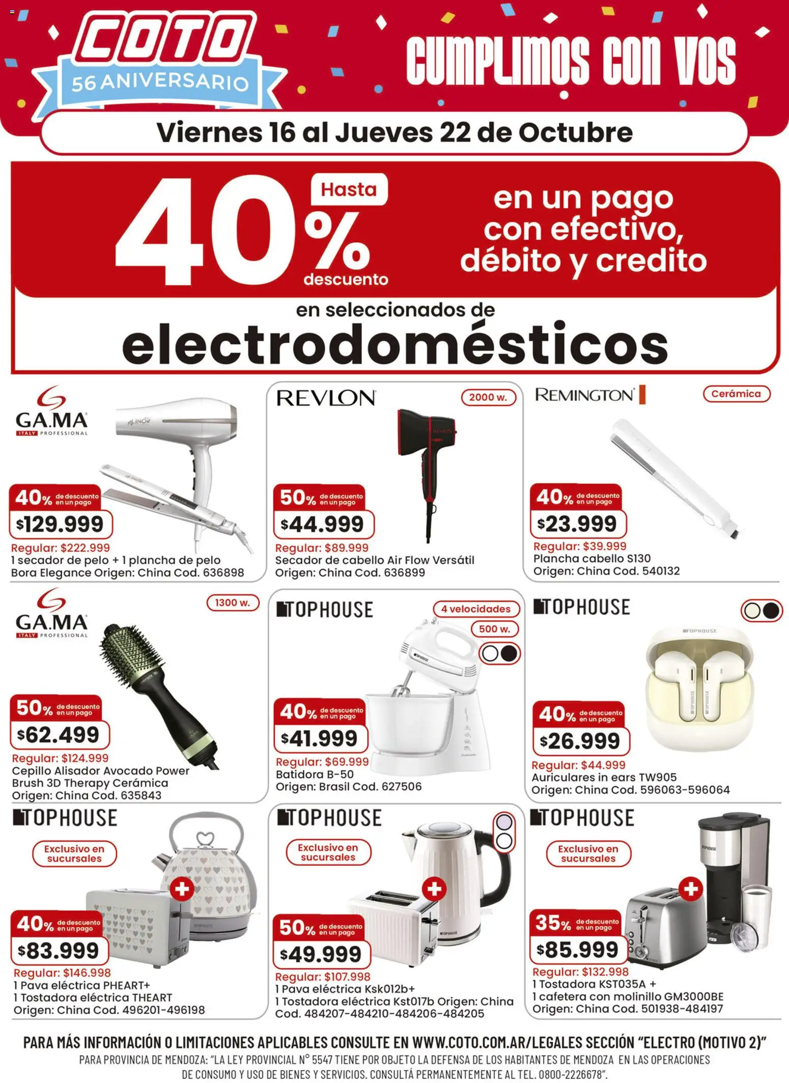 Coto - Electrodomésticos │ válido desde el 16/10/2026 | Página: 1