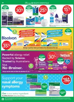 Preview of Terry White catalogue Aberglasslyn - valid from 07.05.2026 | Page: 10 | Products: Couch, Nasal spray, Tablets, Allergy