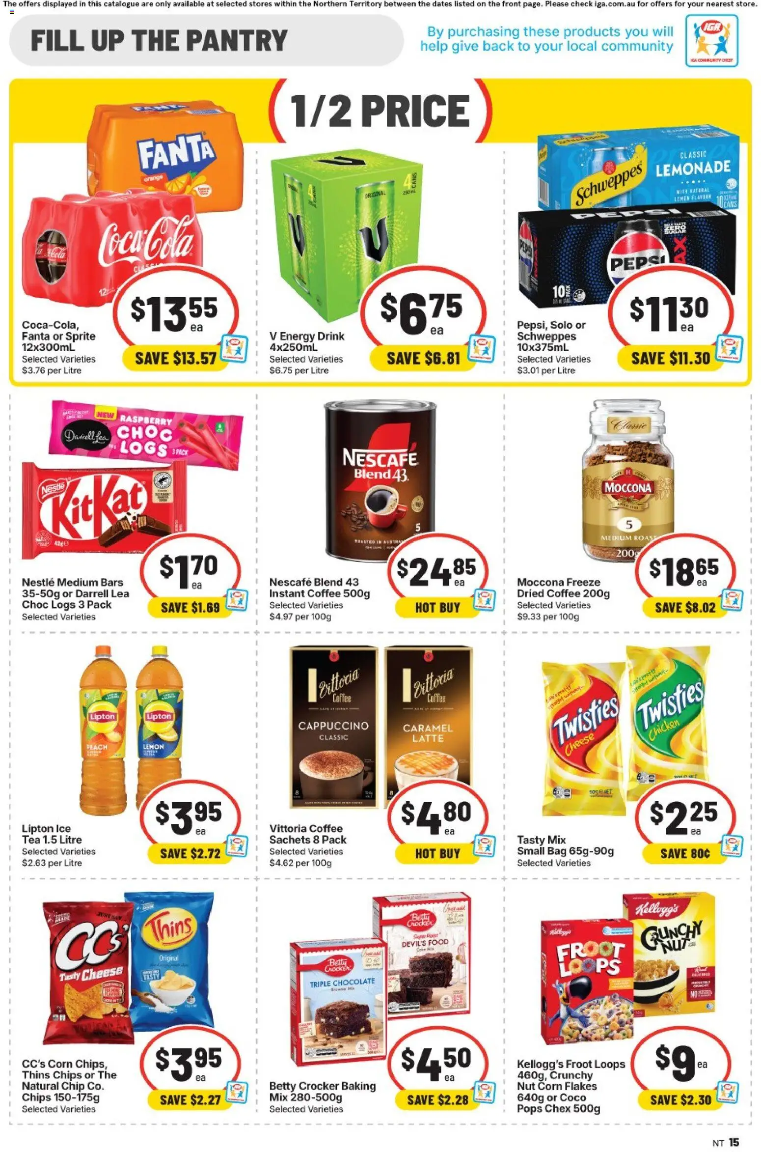 IGA catalogue - valid from 19/08/2026 | Page: 11 | Products: Ice, Moccona, Bag, Fanta