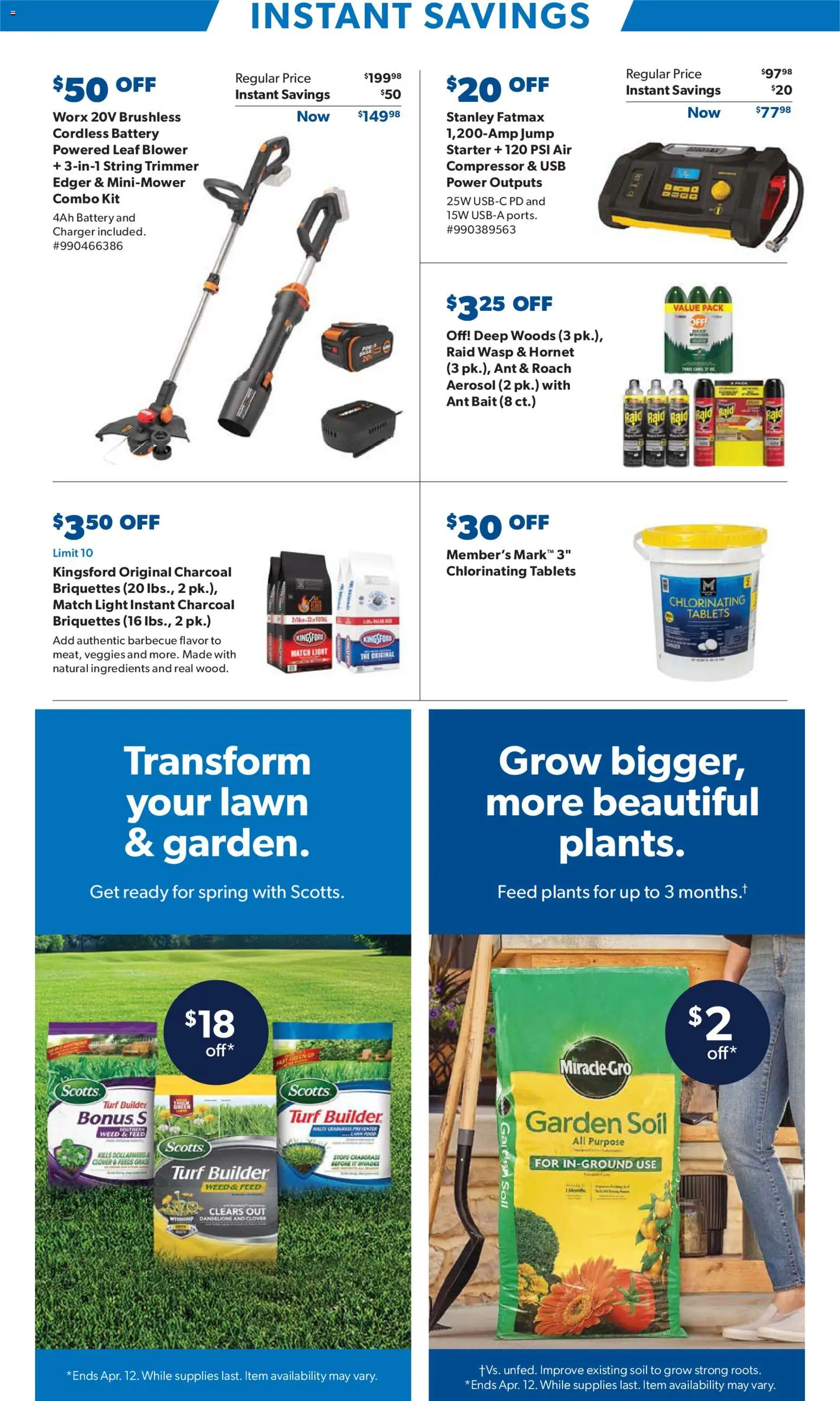 Sam's Club Instant Savings Book March - valid from 18.03.2026 | Page: 17 | Products: Edger, Battery, Starter, Charger
