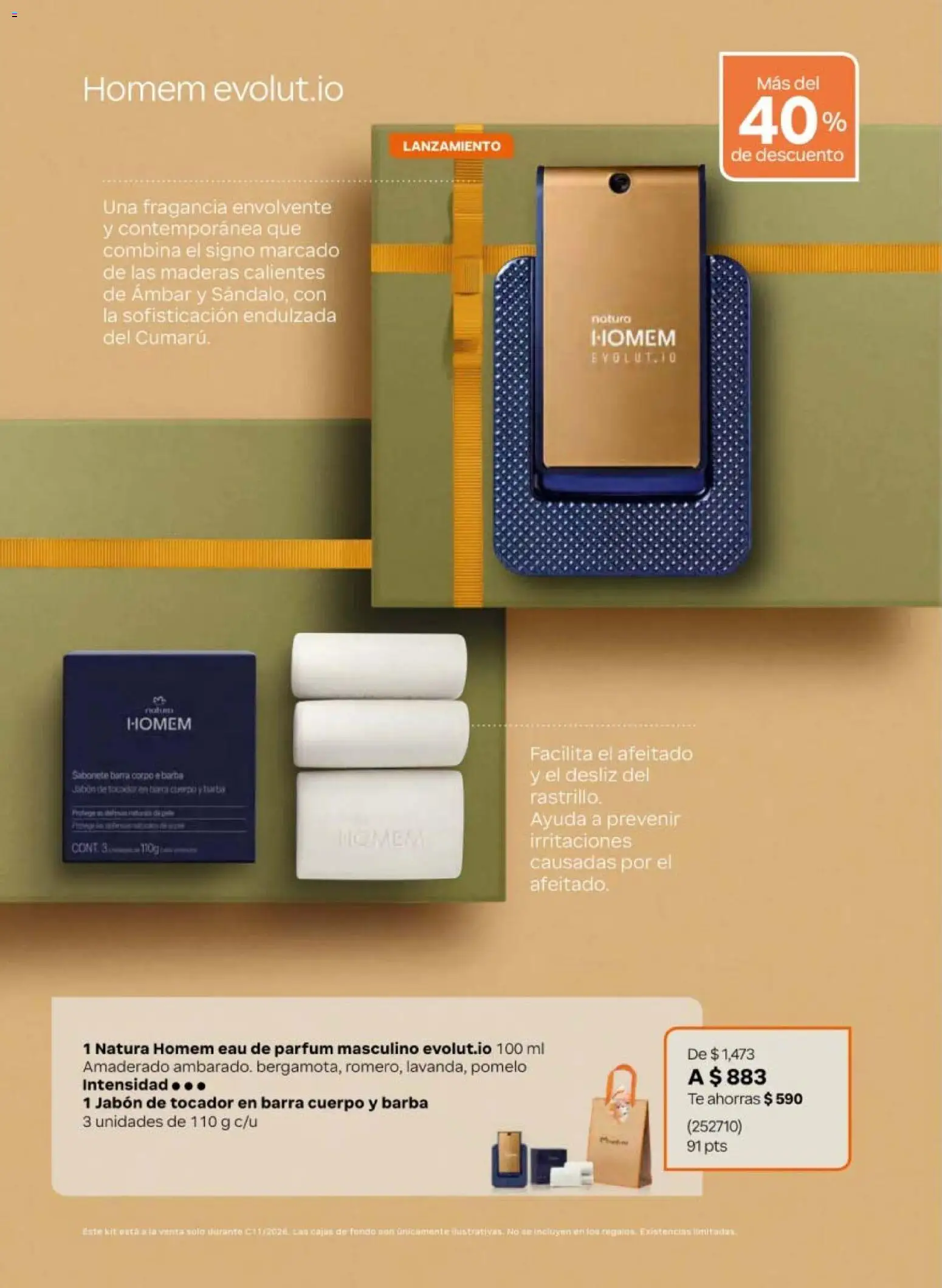 Nuevas ofertas de Natura válidas en toda la República Mexicana desde el 10/07/2026. ¡Encuentra las mejores ofertas en Natura campaña 11 2026! | Página: 12 | Productos: Pomelo, Barra, Té, Jabón